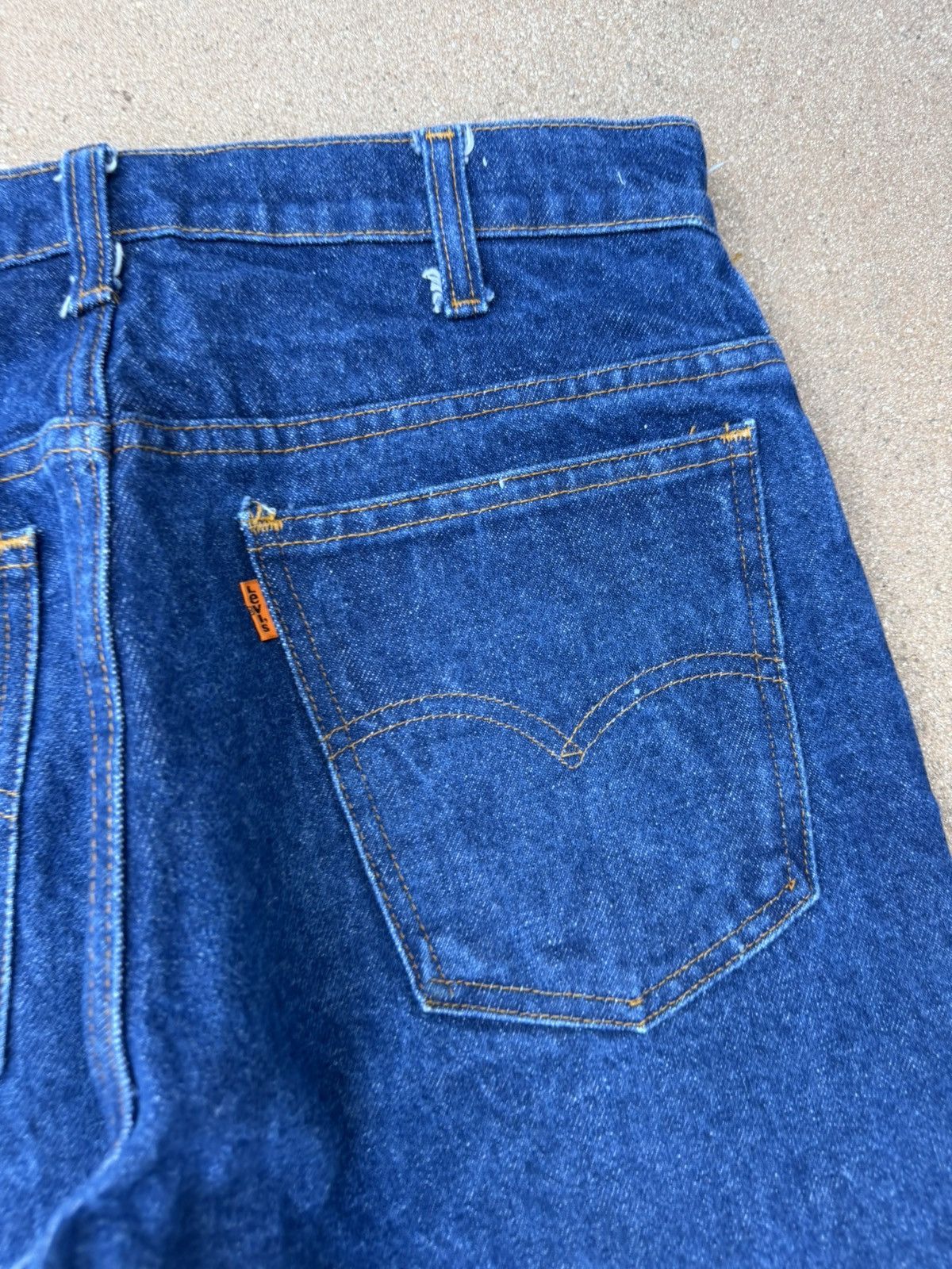 Levi's Vtg 70’s Levi’s 646 Orange Tab Bellbottom Flare Jeans 31x34 Size US 31 - 8 Thumbnail