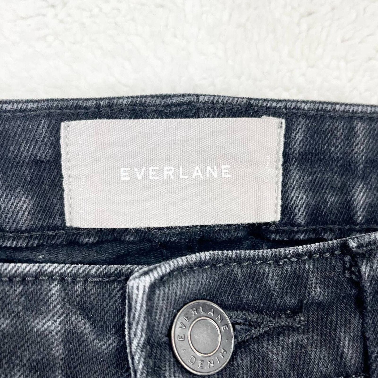 Everlane Everlane Skinny Mid Rise Ankle Cut Black Cotton Jean Size 28 Size 28" / US 6 / IT 42 - 2 Thumbnail