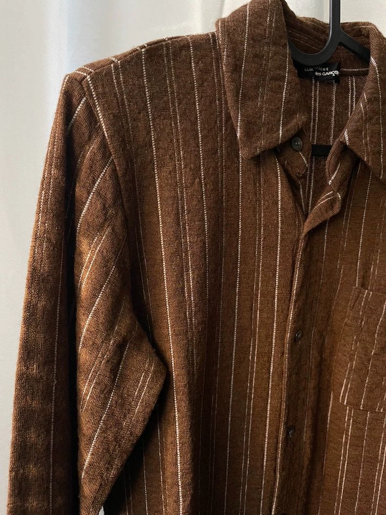 Comme des Garcons Comme des Garcons size os Medieval brown striped shirt Size US M / EU 48-50 / 2 - 3 Thumbnail