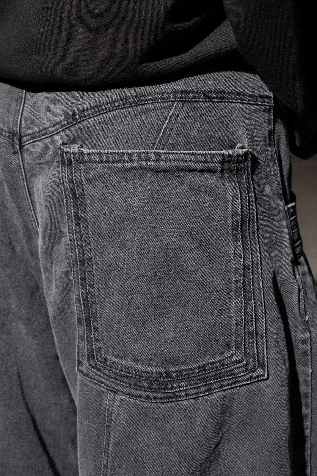 Designer × Vintage Washed Grey Denim Pants by DEMODES Size US 34 / EU 50 - 6 Thumbnail