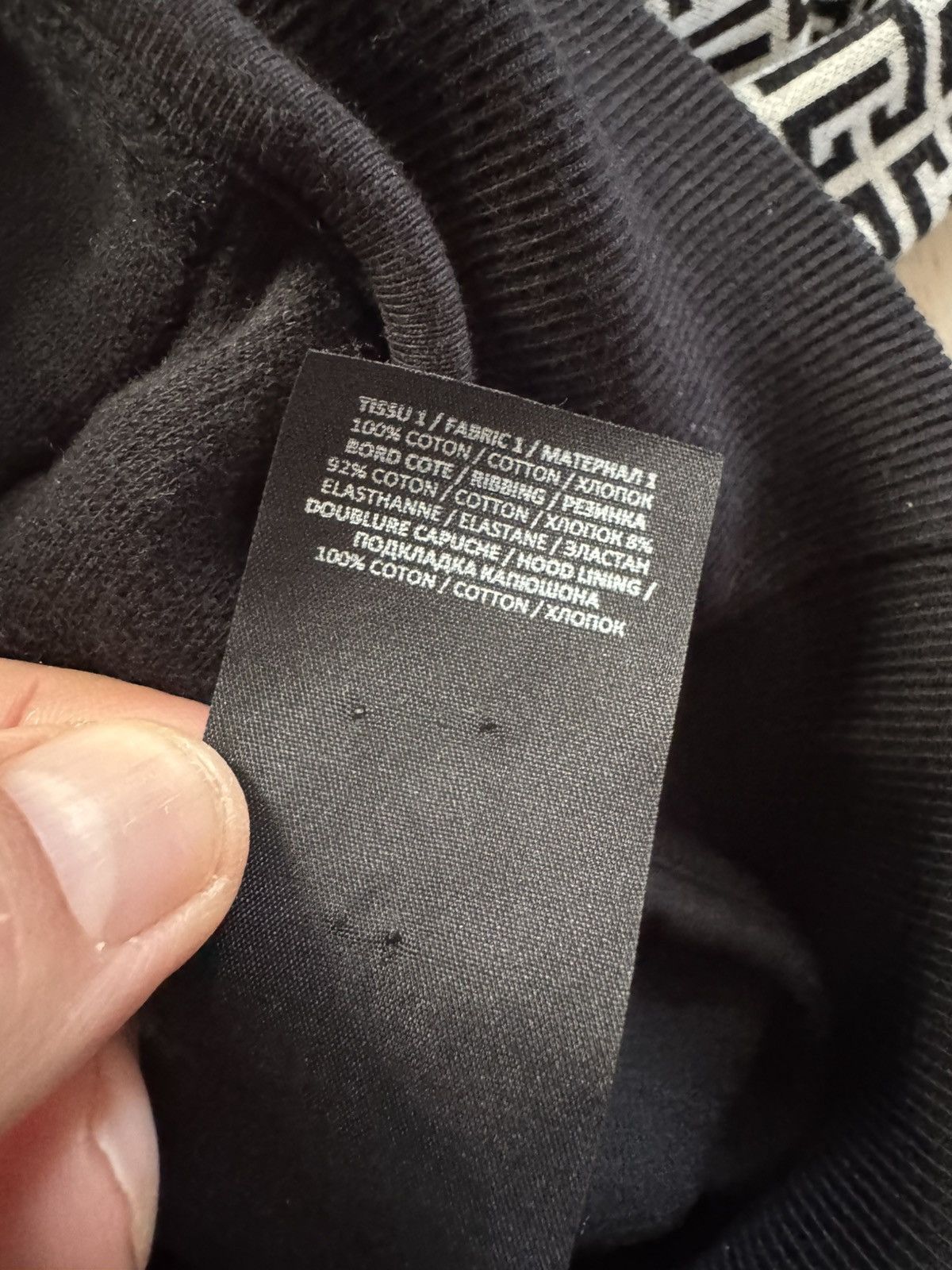 Balmain BALMAIN hoodie STUDY measurements in photos BY TAPE MEASURE Size US S / EU 44-46 / 1 - 14 Thumbnail