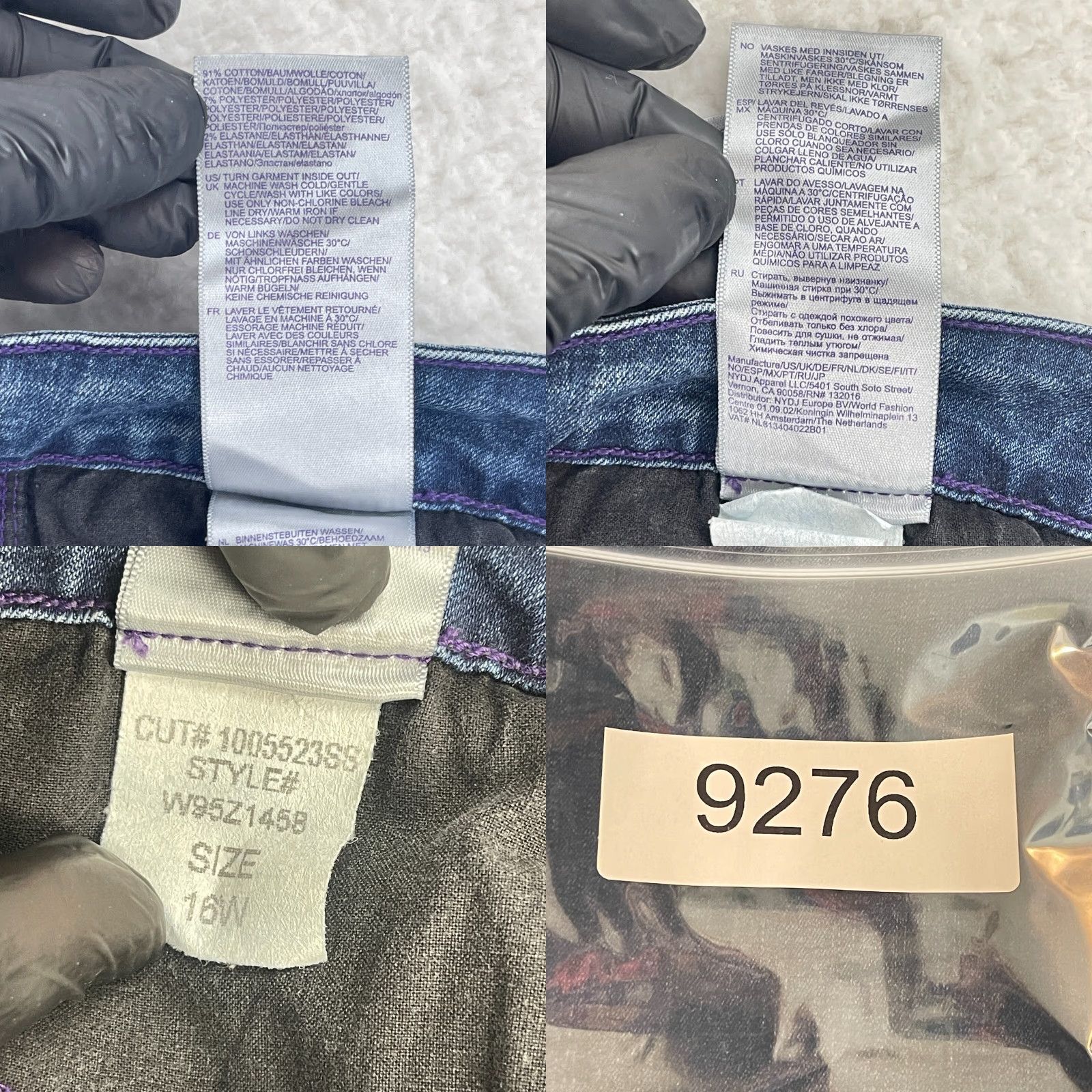 NYDJ NYDJ Lorena Boyfriend Jeans Womens Size 16W Blue Denim High-Rise 5-Pocket Regular Size 38" / US 16 / IT 52 - 10 Thumbnail