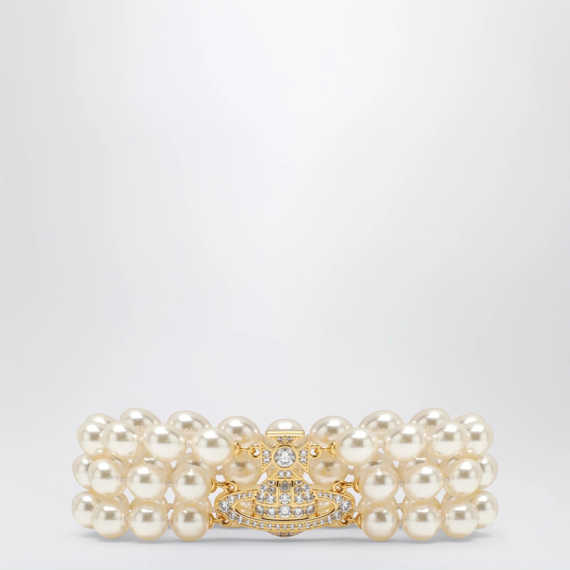 Vivienne Westwood o1d2blof0526 Size: 2 / Three-row Bracelet With Pearls Size ONE SIZE - 1 Thumbnail