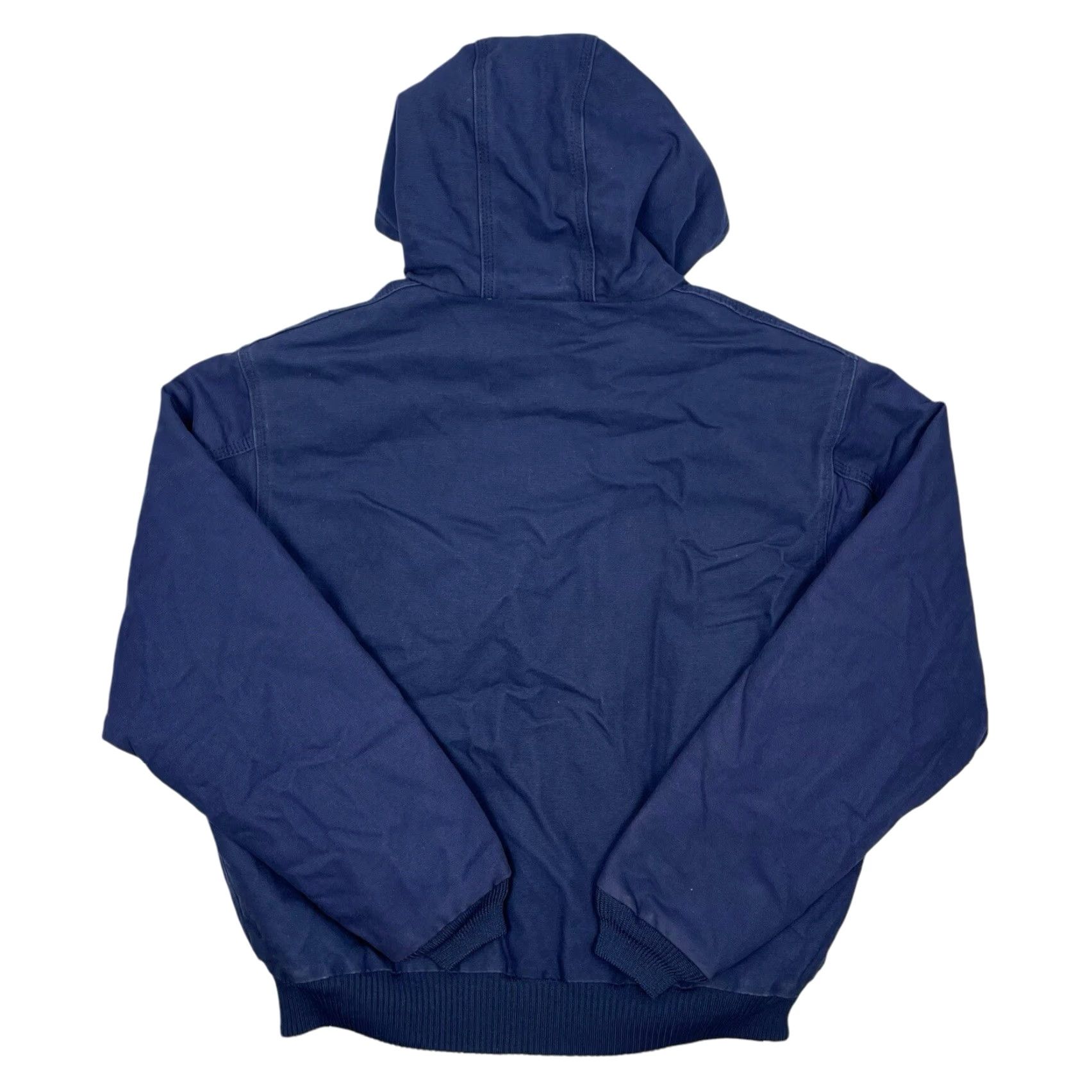 Carhartt VINTAGE Carhartt Jacket J140 Navy Quilt Lined Full Zip Designed By Rental Mens Large Size US L / EU 52-54 / 3 - 5 Thumbnail