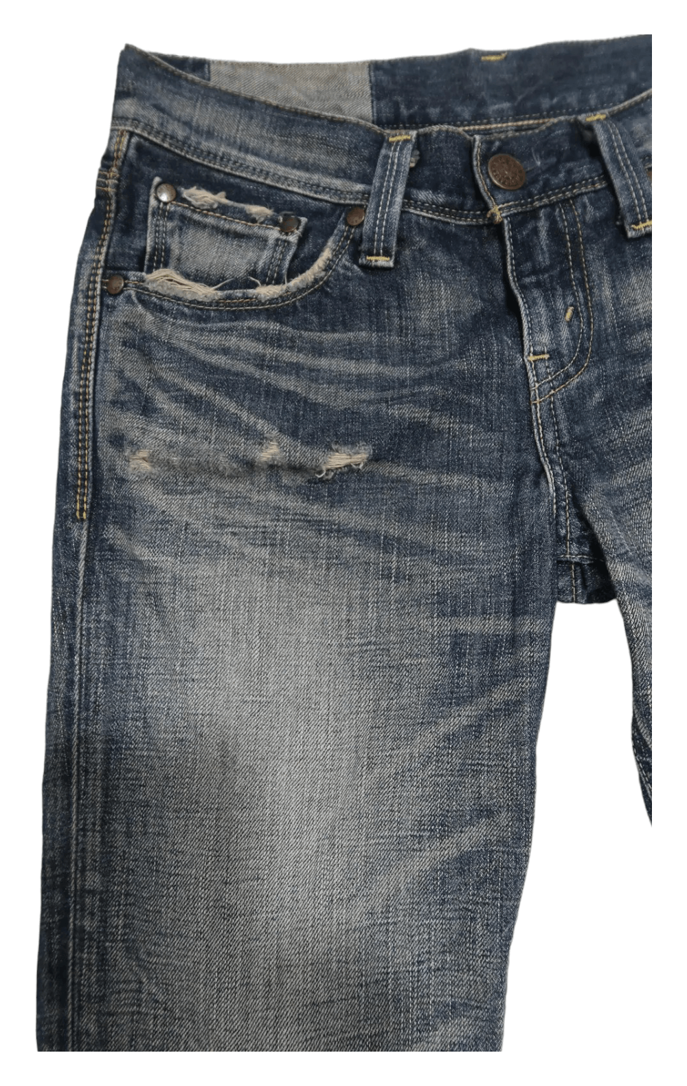 Levi's Vintage Levi's LP926 Distressed Denim Flared Jeans Size 29" - 5 Thumbnail