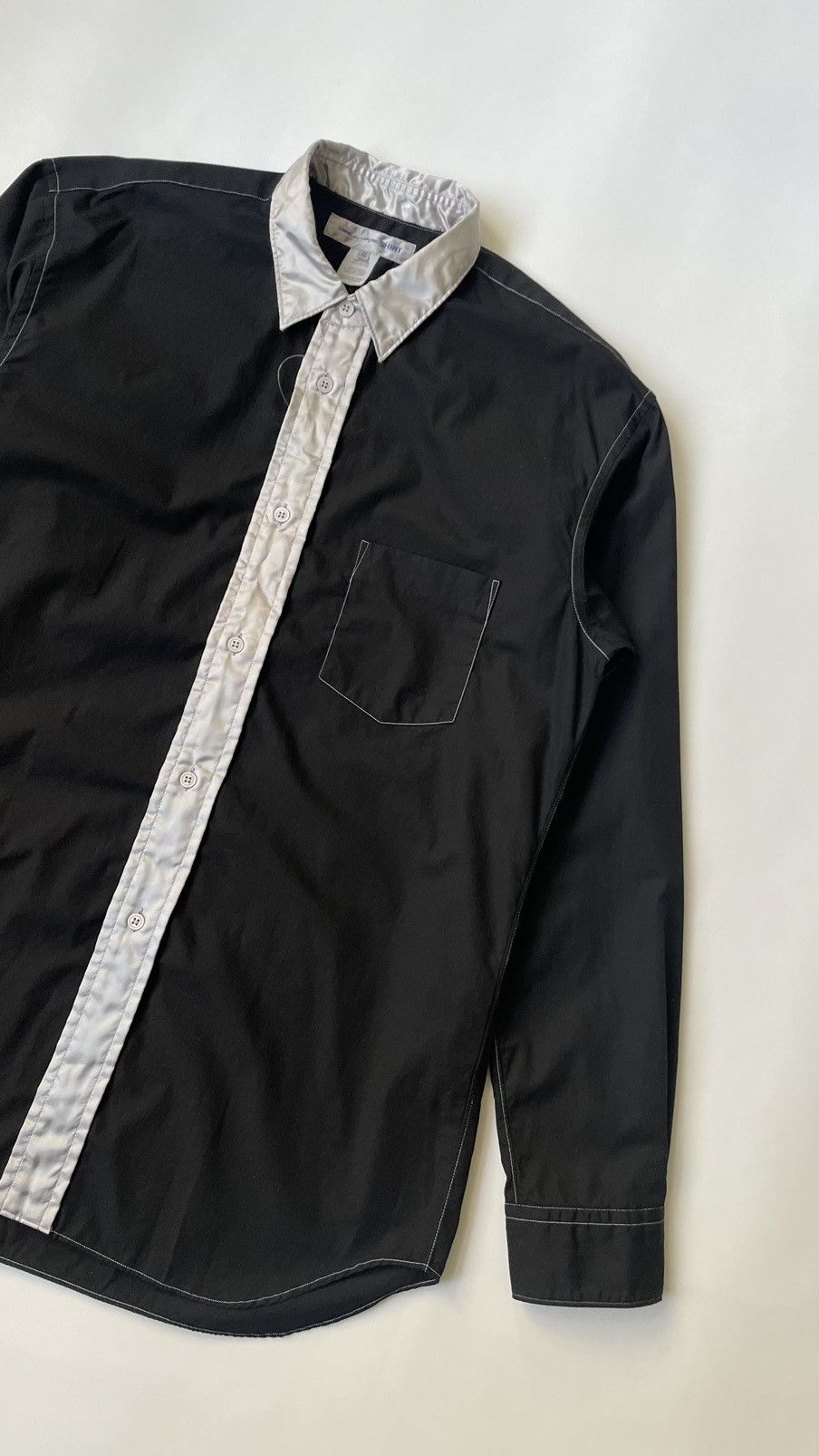Comme des Garcons Contrast Stitch Front Stripe Shirt Size US L / EU 52-54 / 3 - 4 Thumbnail