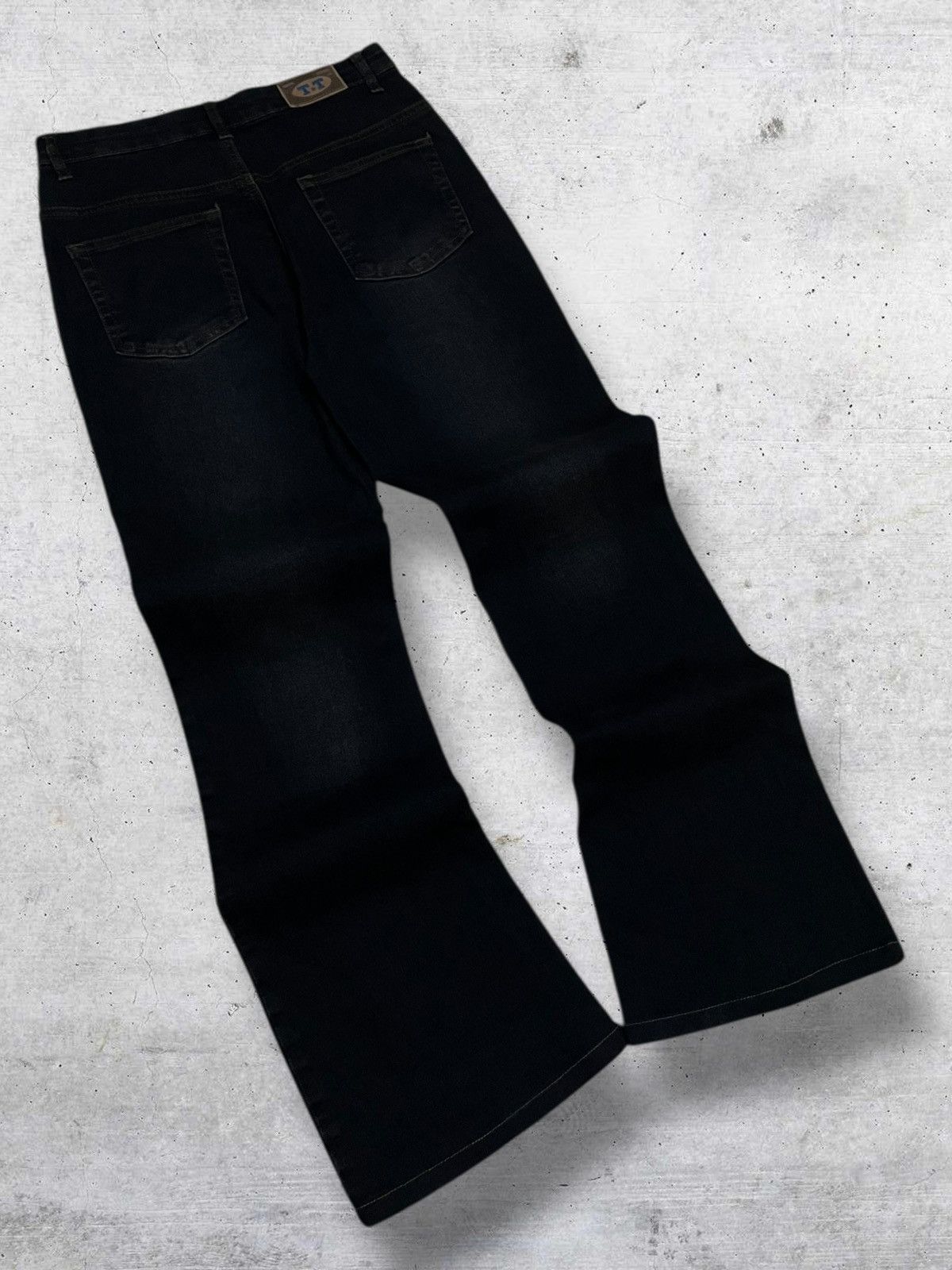 Tornado Mart VINTAGE RARE DESIGNER JAPAN T&T LACE UP FLARED DENIM 90S Size US 27 - 9 Thumbnail