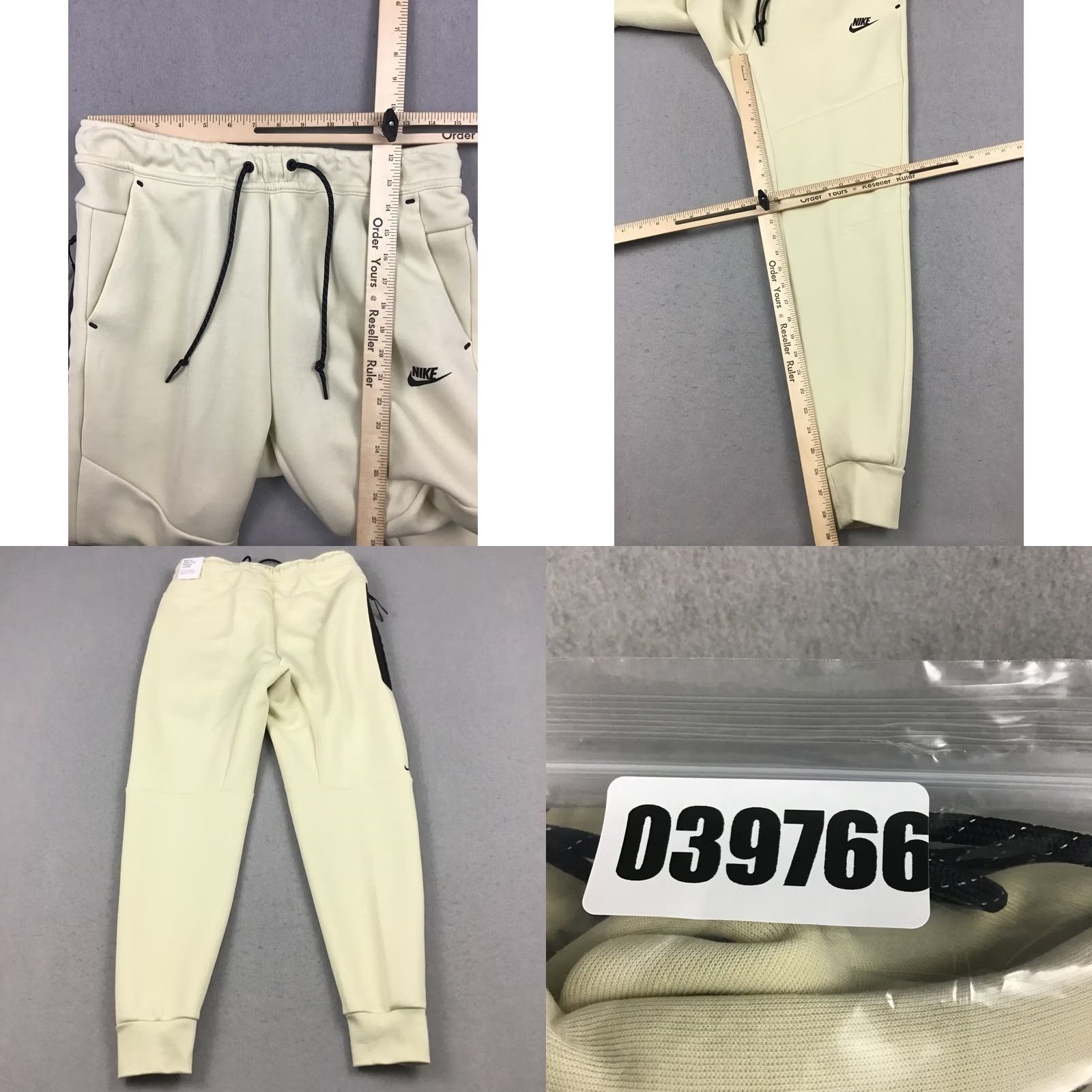 Nike Nike Pants Men Medium Beige Tech Fleece Tapered Jogger Slim Fit Drawstring M Size US 31 - 8 Thumbnail