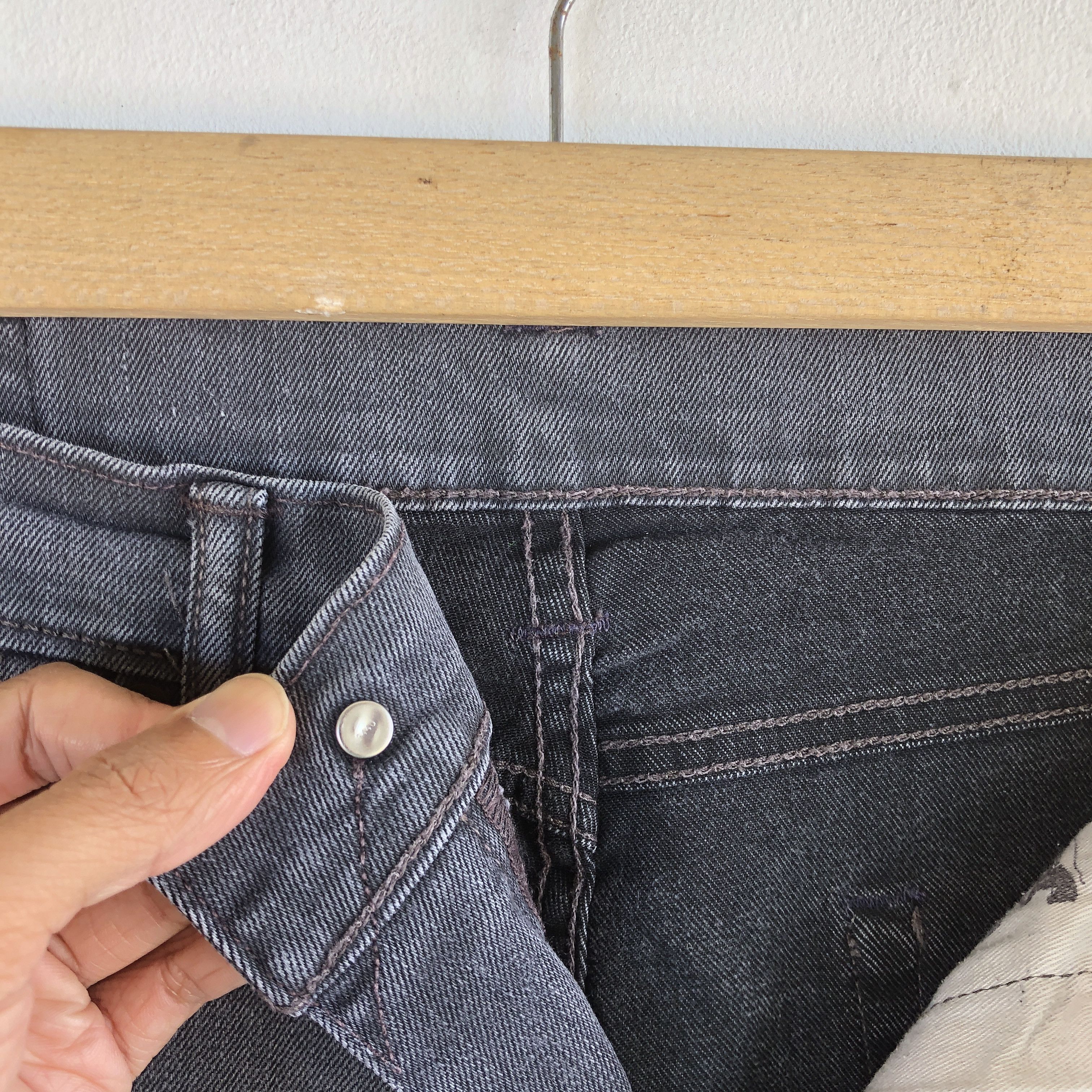 Jean × Levi's × Vintage Vintage Levis Grunge Jeans Levi's 513 Ash Gray Denim Pants Size US 32 / EU 48 - 7 Thumbnail