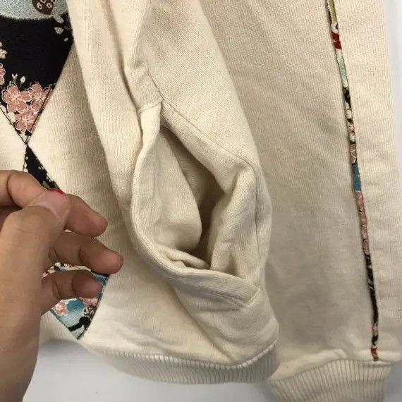 Eternal Vtg ETERNAL DENIM JAPAN Sakura Patchwork Jacket Sweater Size L / US 10 / IT 46 - 8 Thumbnail