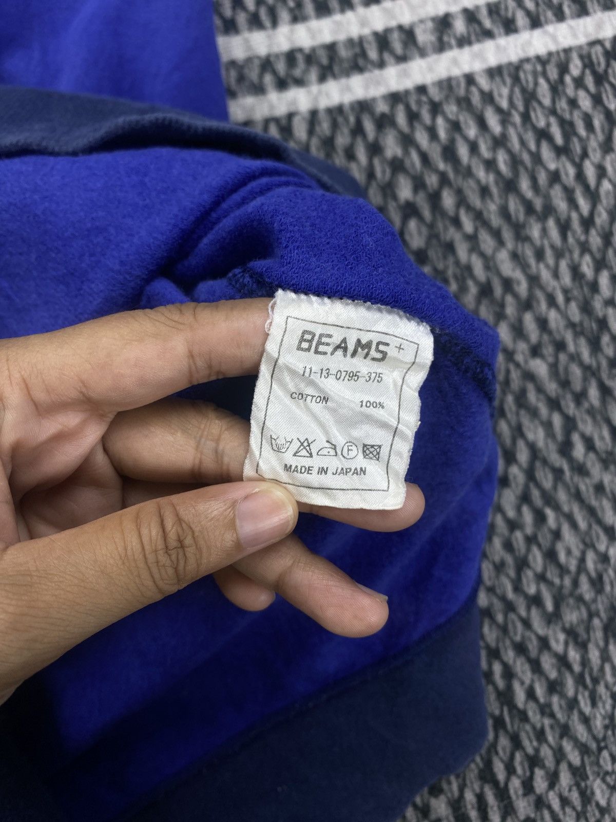 Beams Plus Vintage Beams Blue Plain Longsleeve Sweatshirt Size US M / EU 48-50 / 2 - 7 Thumbnail