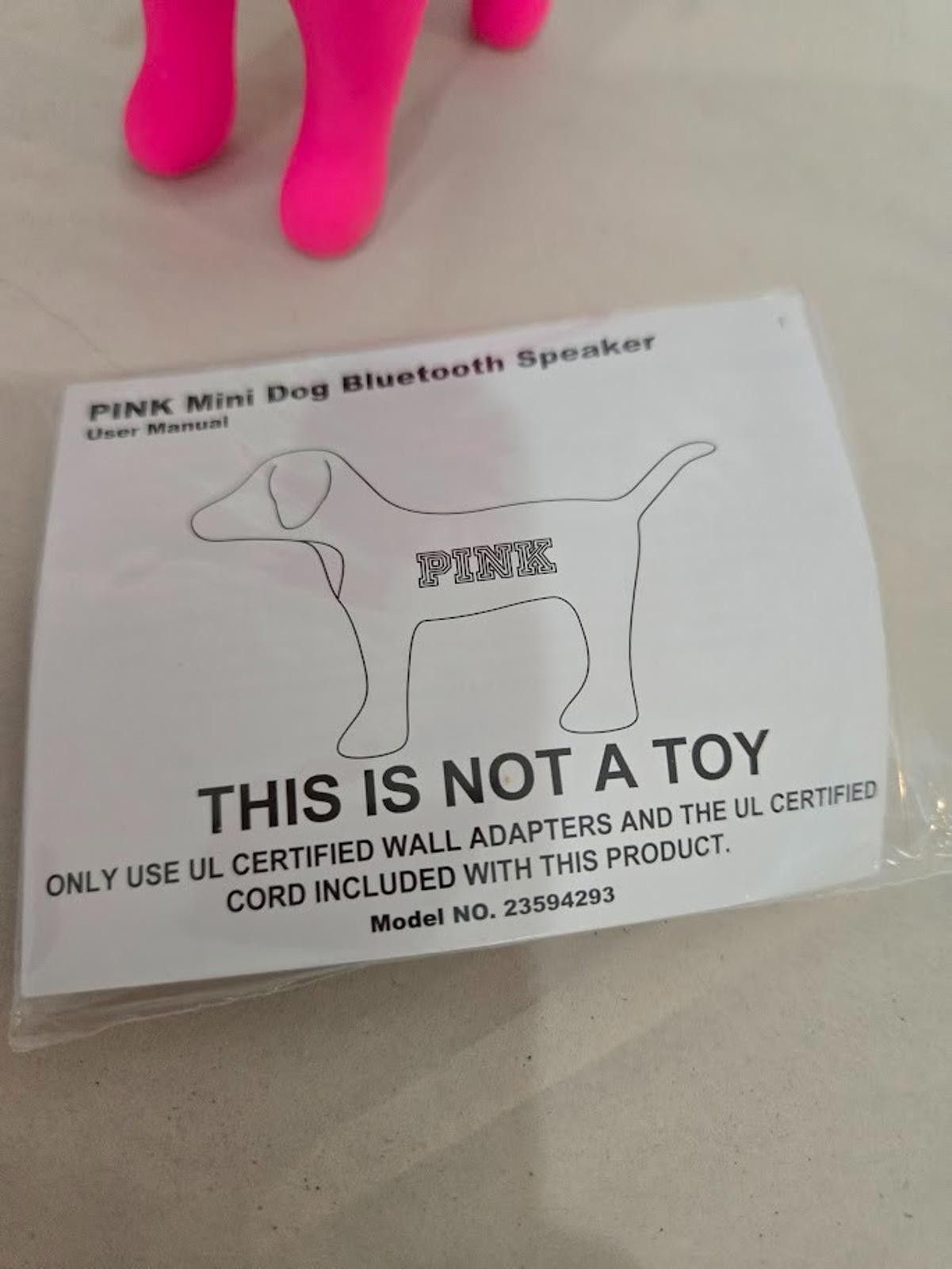 Other Victoria's Secret PINK Mini Dog Bluetooth Speaker NEW Size ONE SIZE - 5 Thumbnail