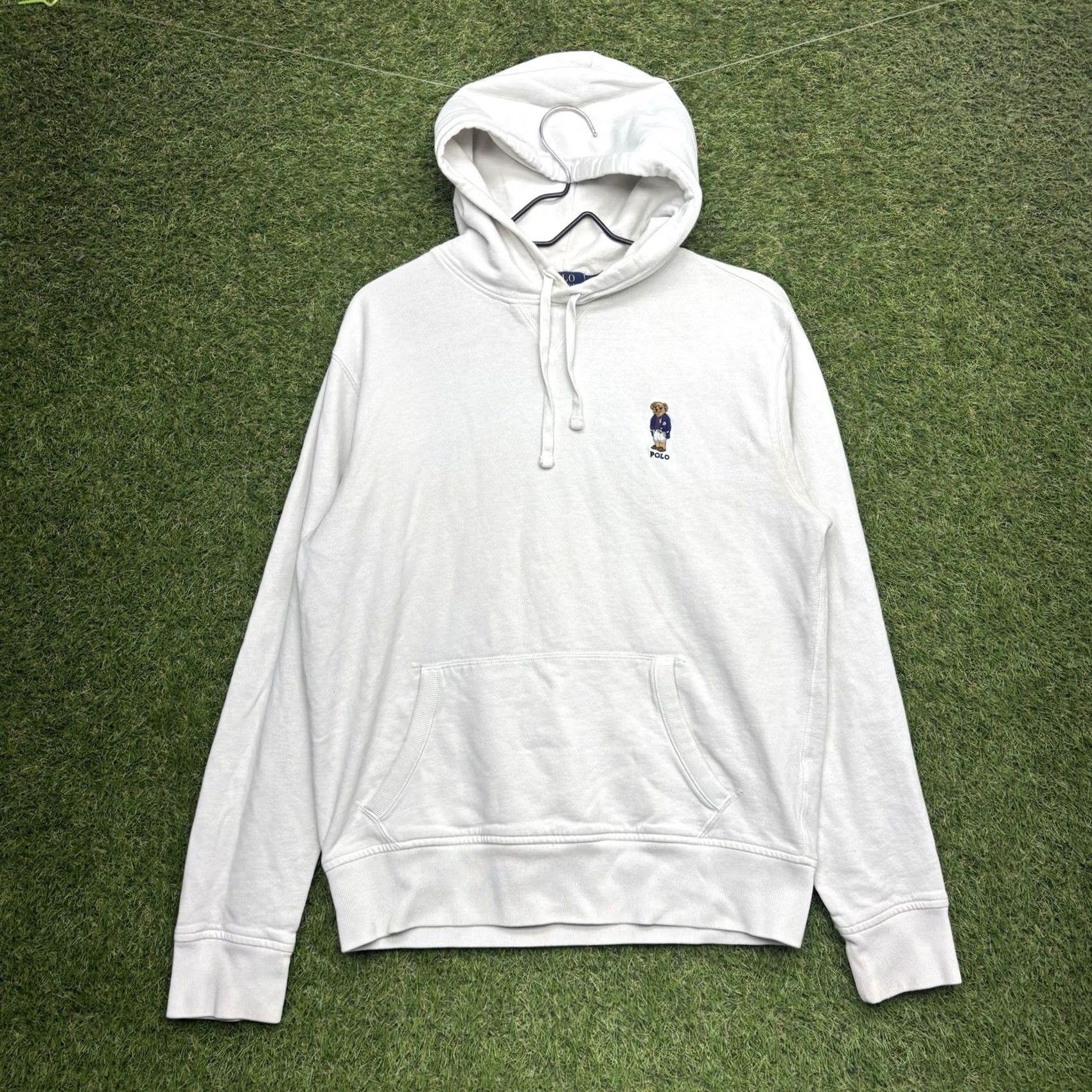 Polo Ralph Lauren Polo Ralph Lauren Polo Bear Hoodie Mens M Embroidered White Bear Graphic Print Pullover Crew Neck Fleece Size US M / EU 48-50 / 2 - 2 Thumbnail