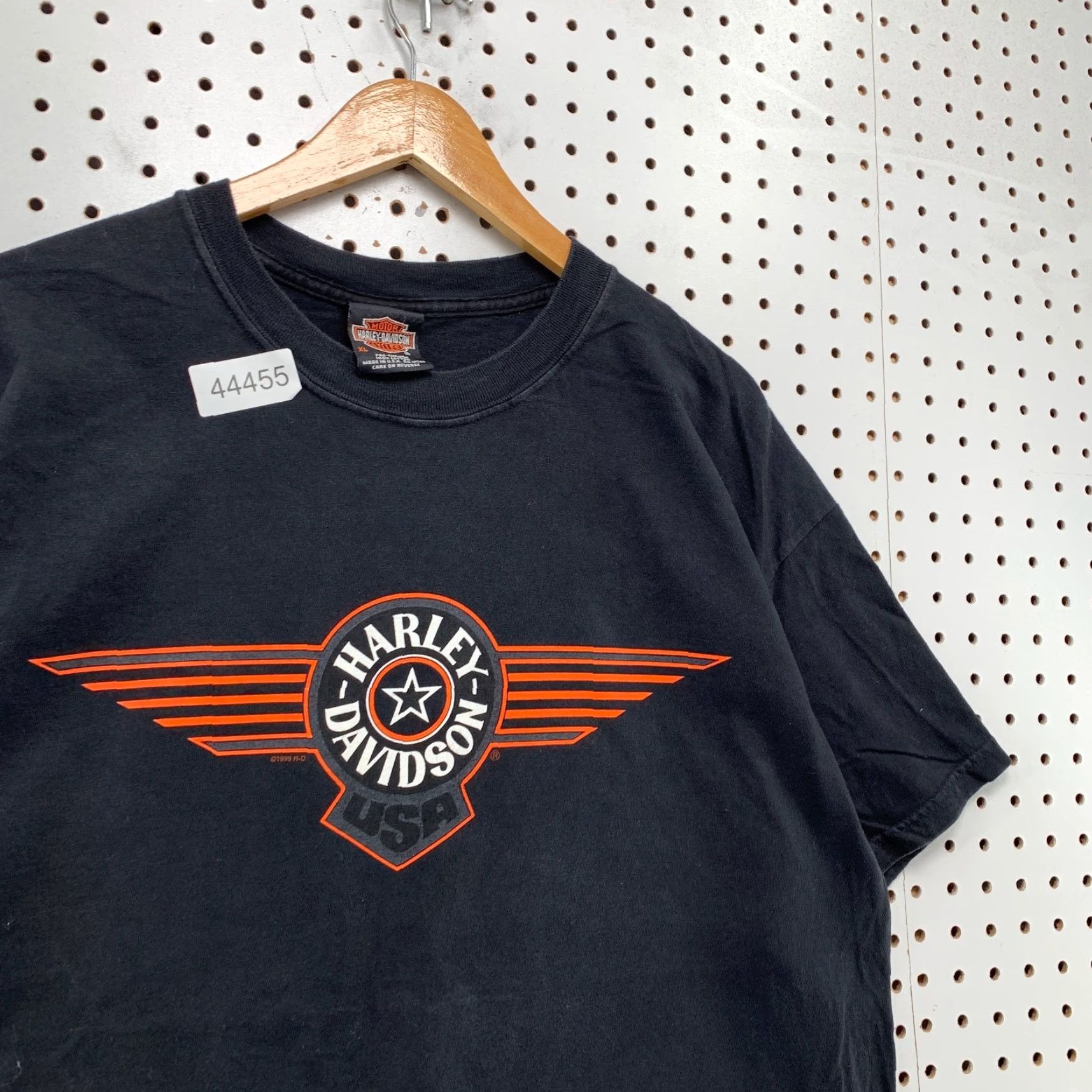 Harley Davidson Harley-Davidson Vintage Alamo Texas USA Motorcycle Logo T Shirt Mens XL Black Made USA 90s Size US XL / EU 56 / 4 - 4 Thumbnail