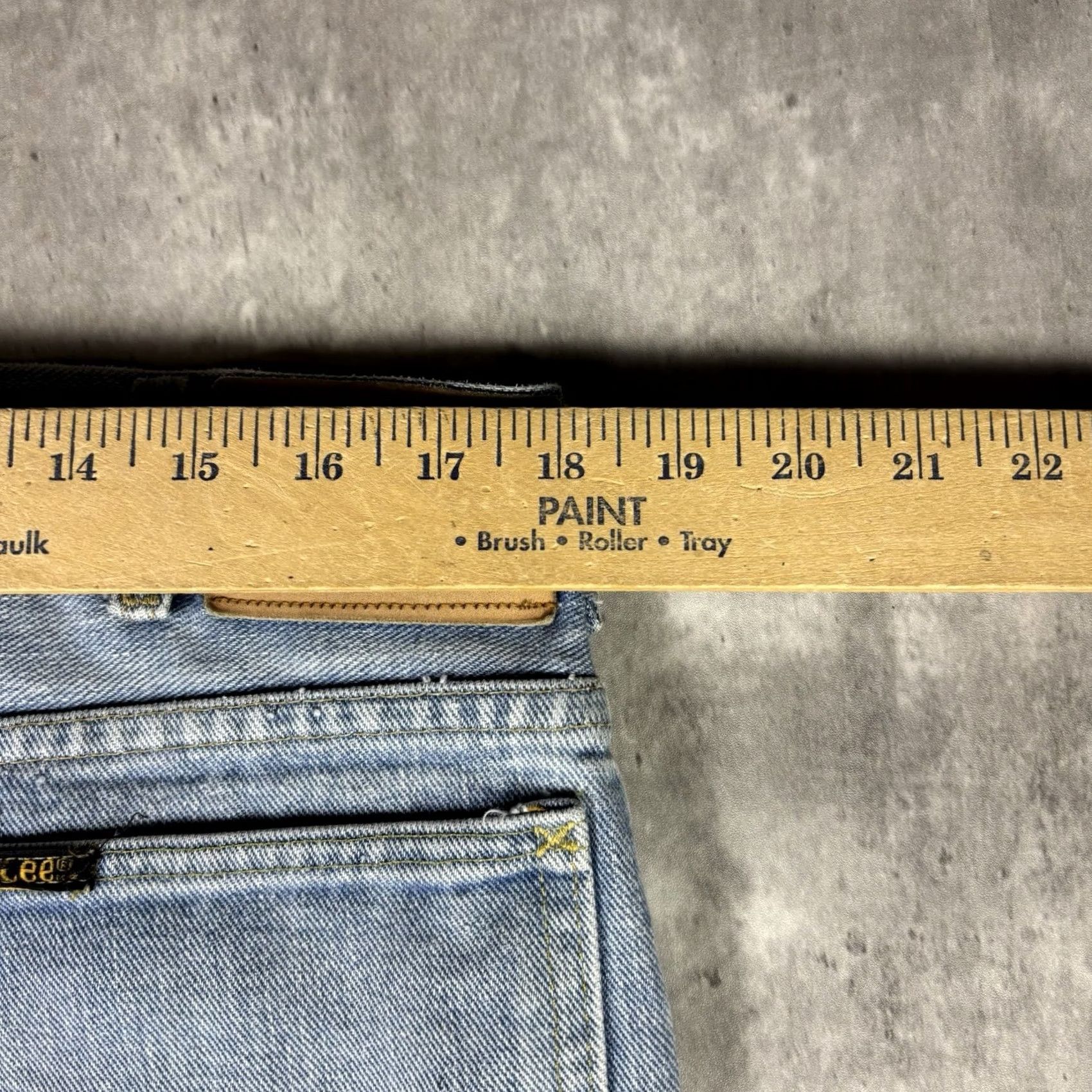 Lee VINTAGE Lee Jeans Size 38x32 blue distressed denim workwear 90s Mens Jeans Size US 38 / EU 54 - 3 Thumbnail