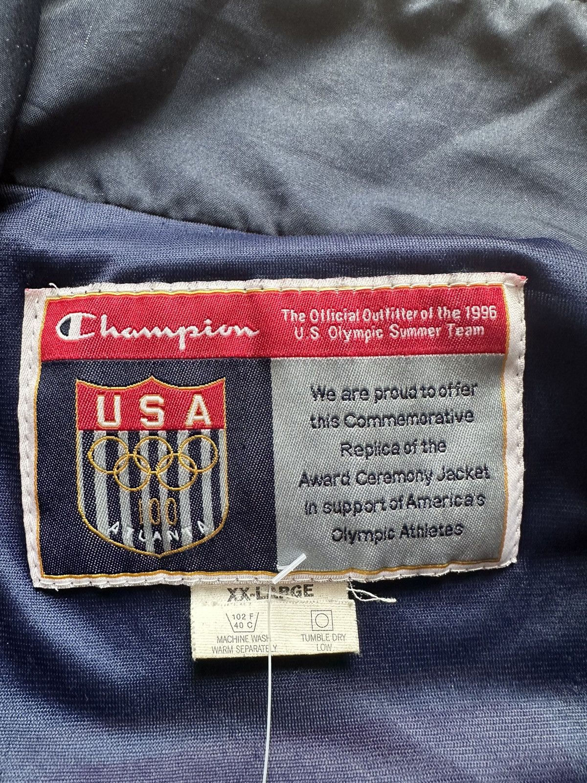 Vintage Vintage 90s Champion Olympics Dream Team Basketball Jacket Size US XXL / EU 58 / 5 - 20 Thumbnail