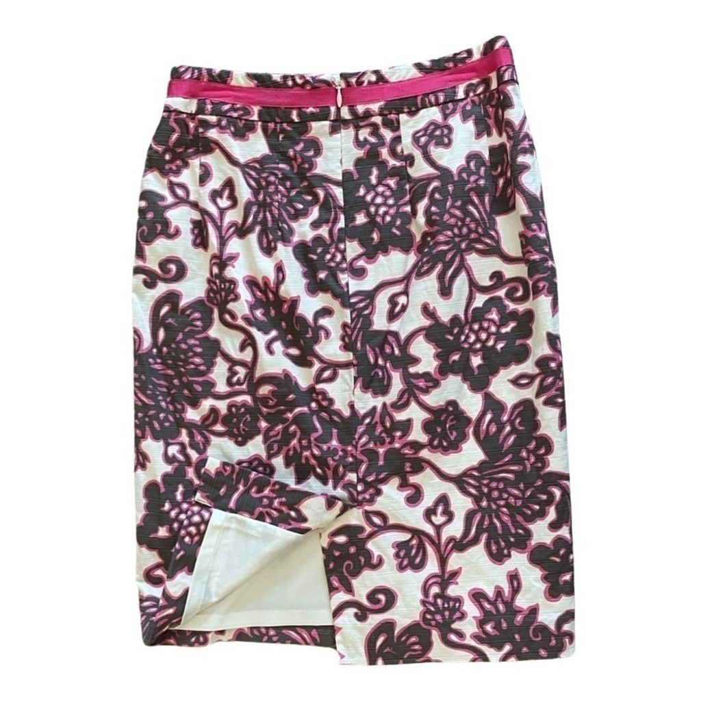 Boden Boden Samantha Lee Pink Floral Skirt Women’s Size 2P. Size 26" / US 2 / IT 38 - 4 Thumbnail
