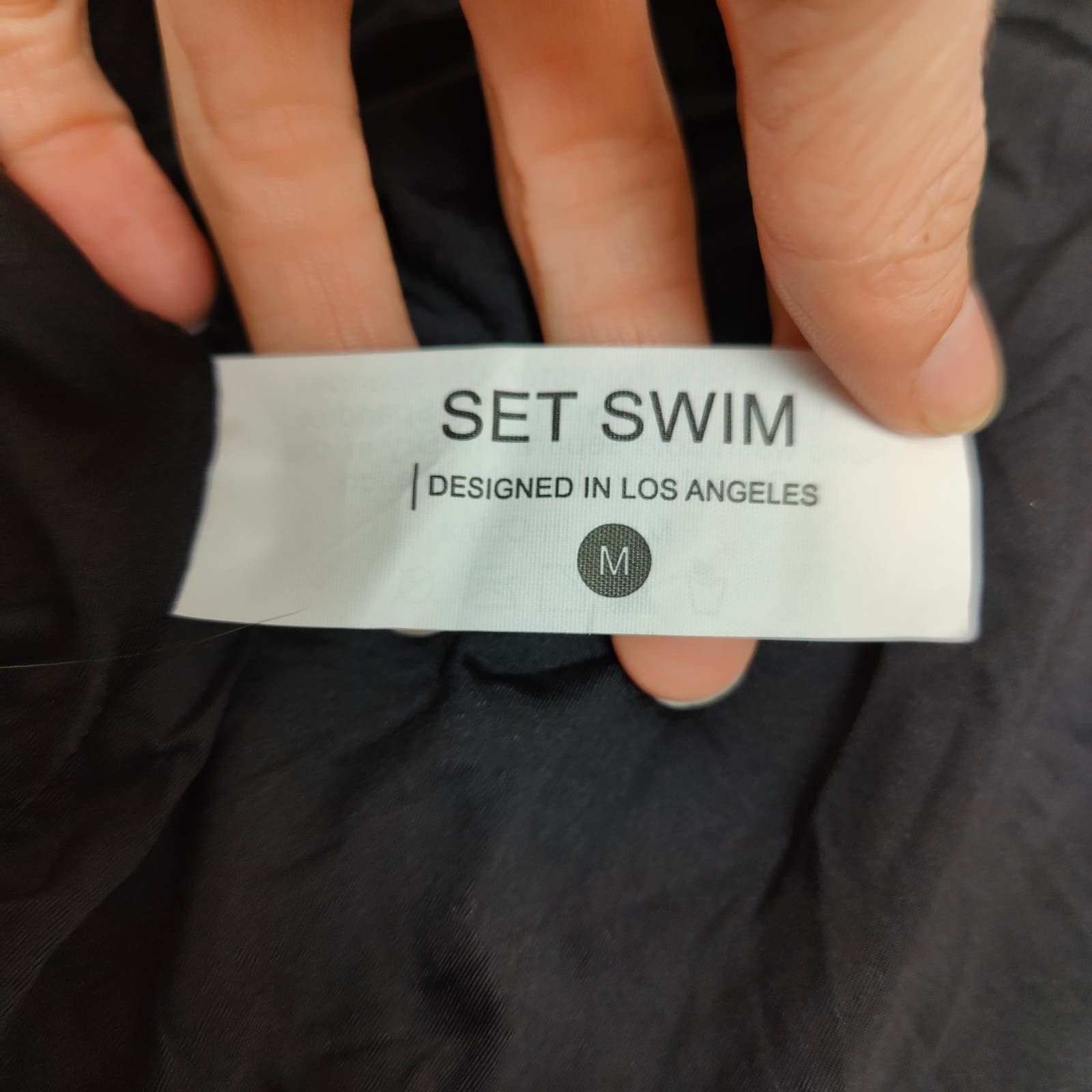 Other Set Active Swim One Piece Swimsuit Womens Medium Black Size ONE SIZE - 6 Thumbnail