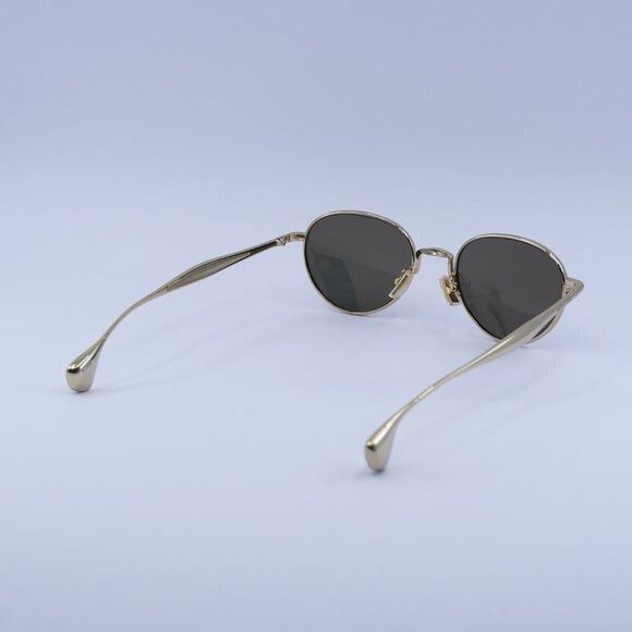 Bottega Veneta Bottega Veneta BV1396S 002 Sunglasses Gold Round Frame Size ONE SIZE - 11 Thumbnail