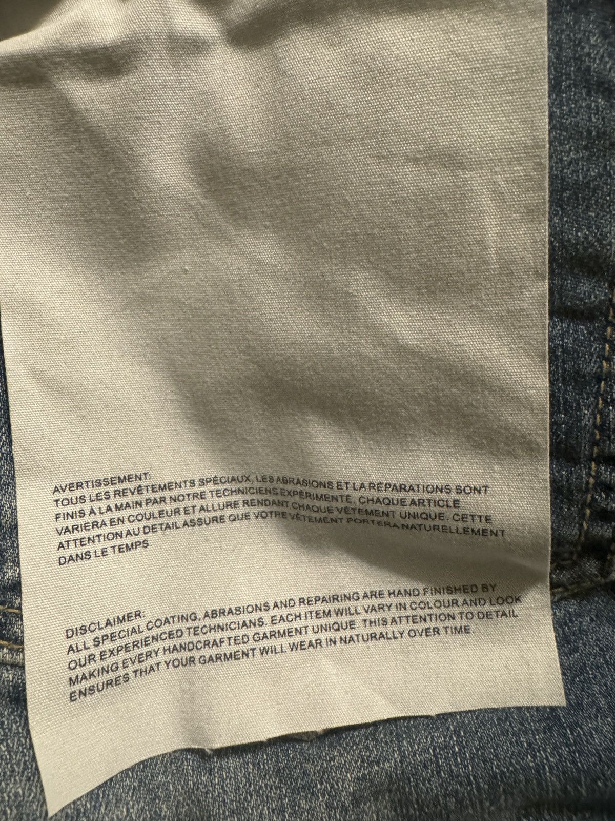 Purple × Purple Brand PURPLE- P001- Mechanic Vintage Indigo Size US 32 / EU 48 - 11 Thumbnail