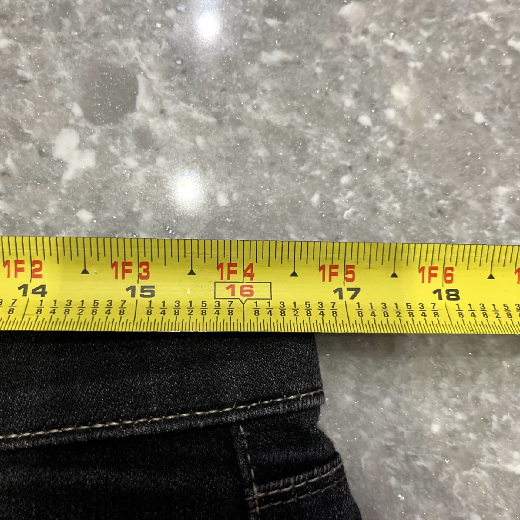 White House Black Market White House Black Market Jeans Womens 8 Black Noir Slim Leg Front Pockets Button Zipper Straight Slim Low Rise Denim Cotton Blend Dark Wash Size 30" / US 8 / IT 44 - 3 Thumbnail
