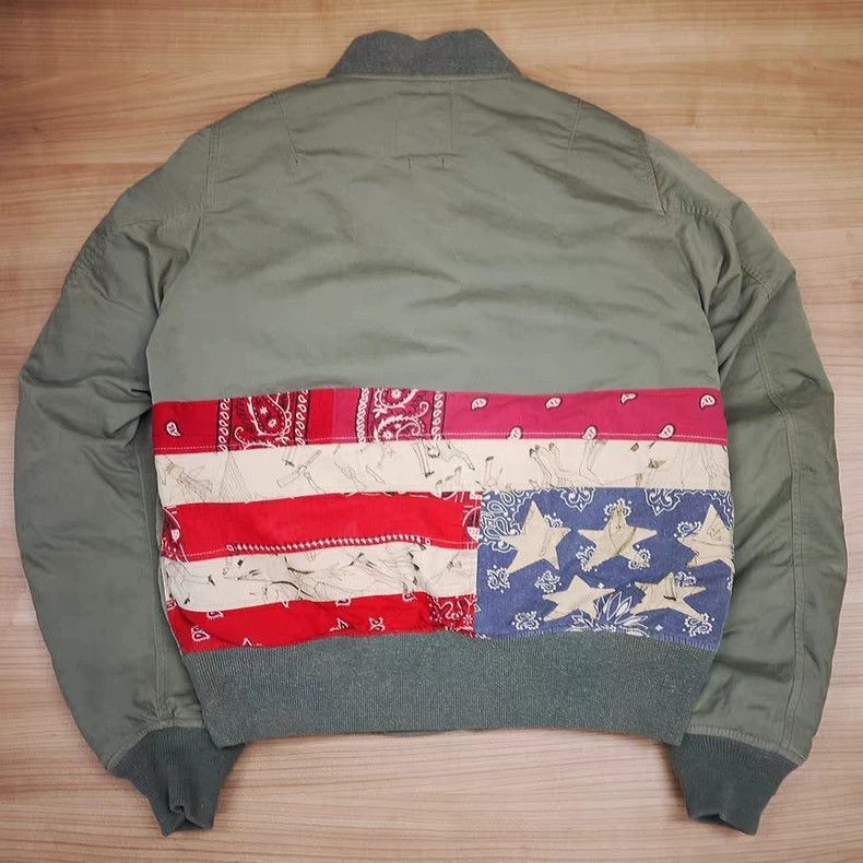 Visvim VISVIM mud dyed to make old flag flight jackets-2506 Size US S / EU 44-46 / 1 - 1 Thumbnail