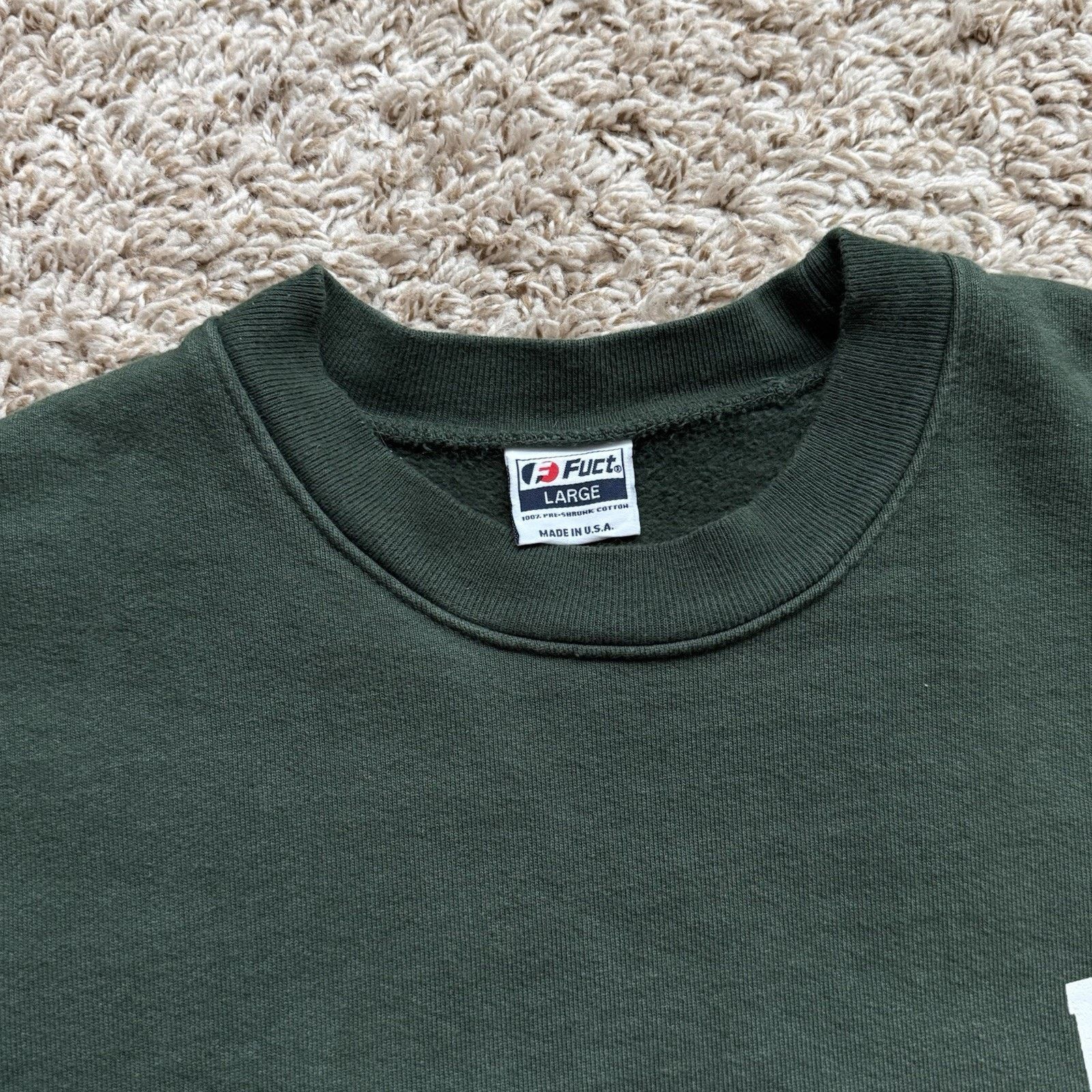 FUCT FUCT Catholic School Tiger Green Sweatshirt Pullover Size L Size US L / EU 52-54 / 3 - 4 Thumbnail