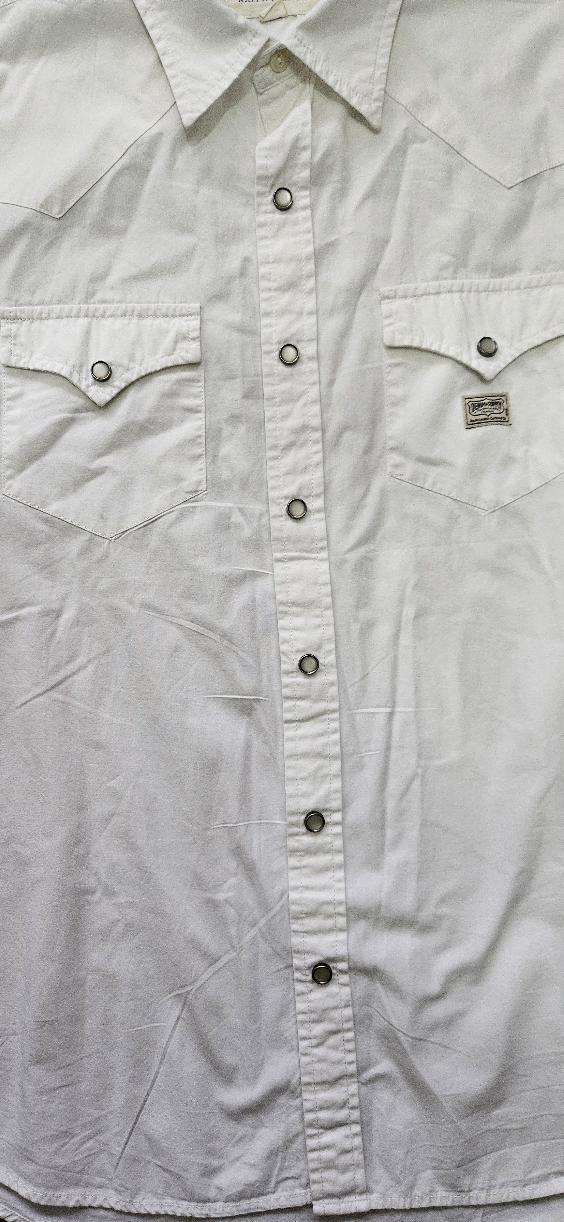 Denim & Supply Ralph Lauren Denim & Supply Ralph Lauren Shirt Mens G/L White Pearl Snap Size US L / EU 52-54 / 3 - 4 Thumbnail
