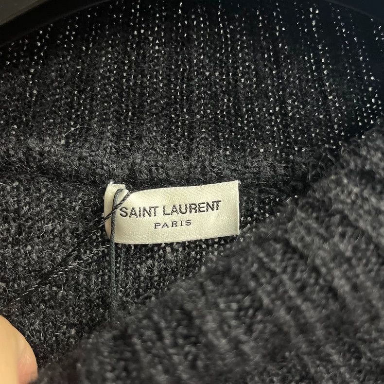Saint Laurent Paris Saint Laurent Black and White Sweater-2507 Size US XL / EU 56 / 4 - 2 Thumbnail