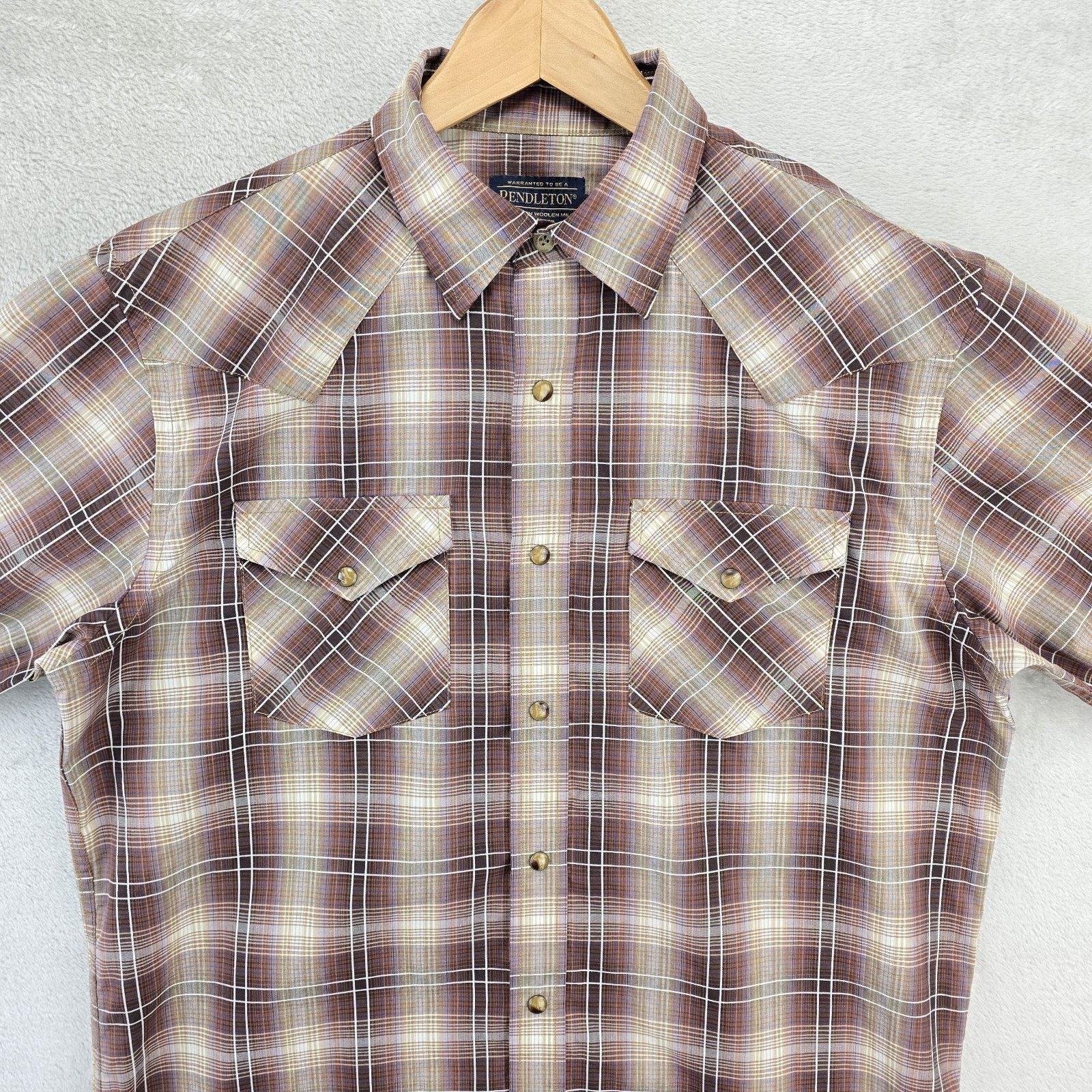 Pendleton Pendleton Shirt Mens M Frontier Plaid Pearl Snap Western Size US M / EU 48-50 / 2 - 2 Thumbnail