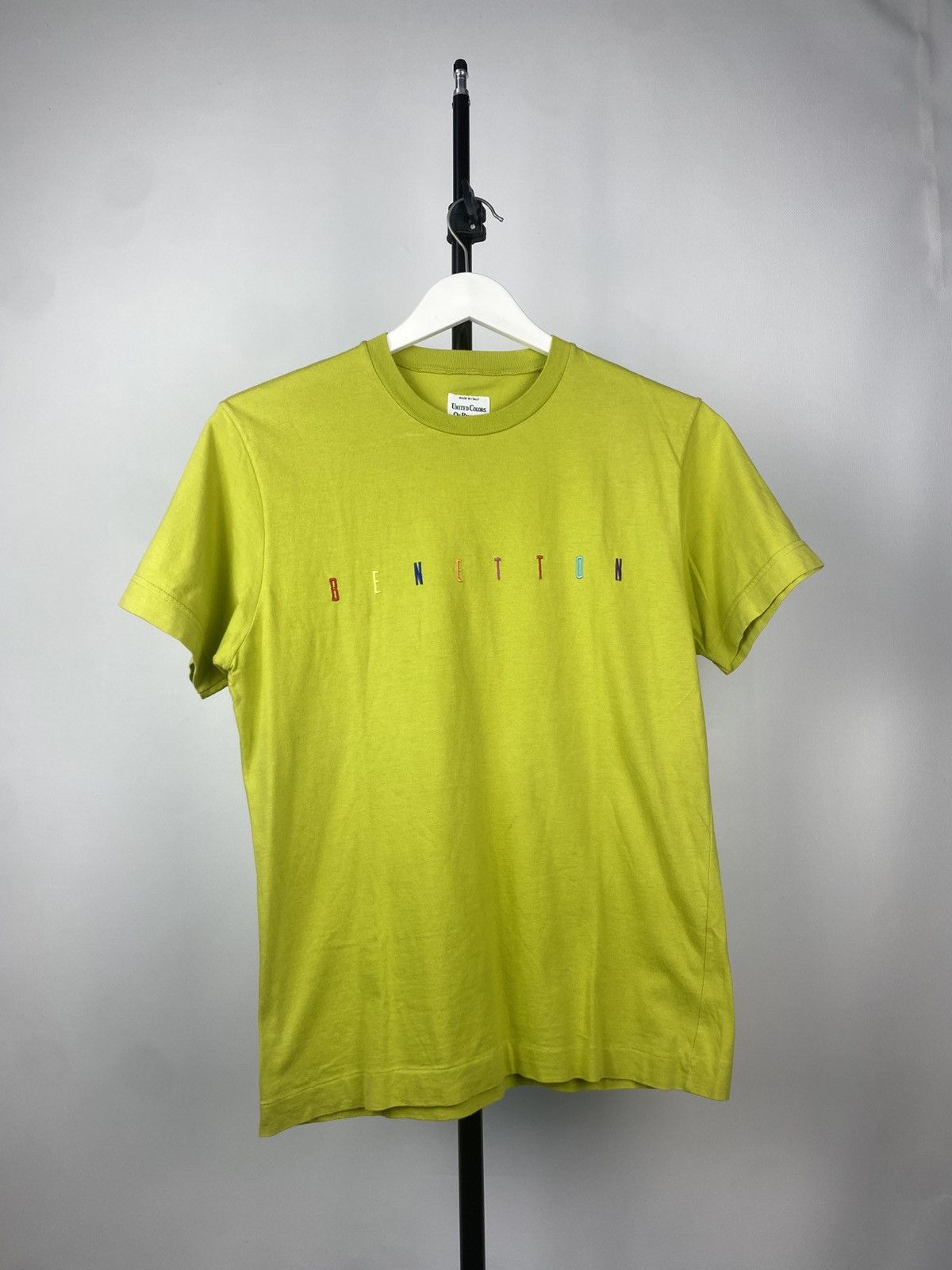 Benetton × Vintage BENETTON T-Shirt Vintage 90s Embroidery Logo Size US S / EU 44-46 / 1 - 1 Thumbnail