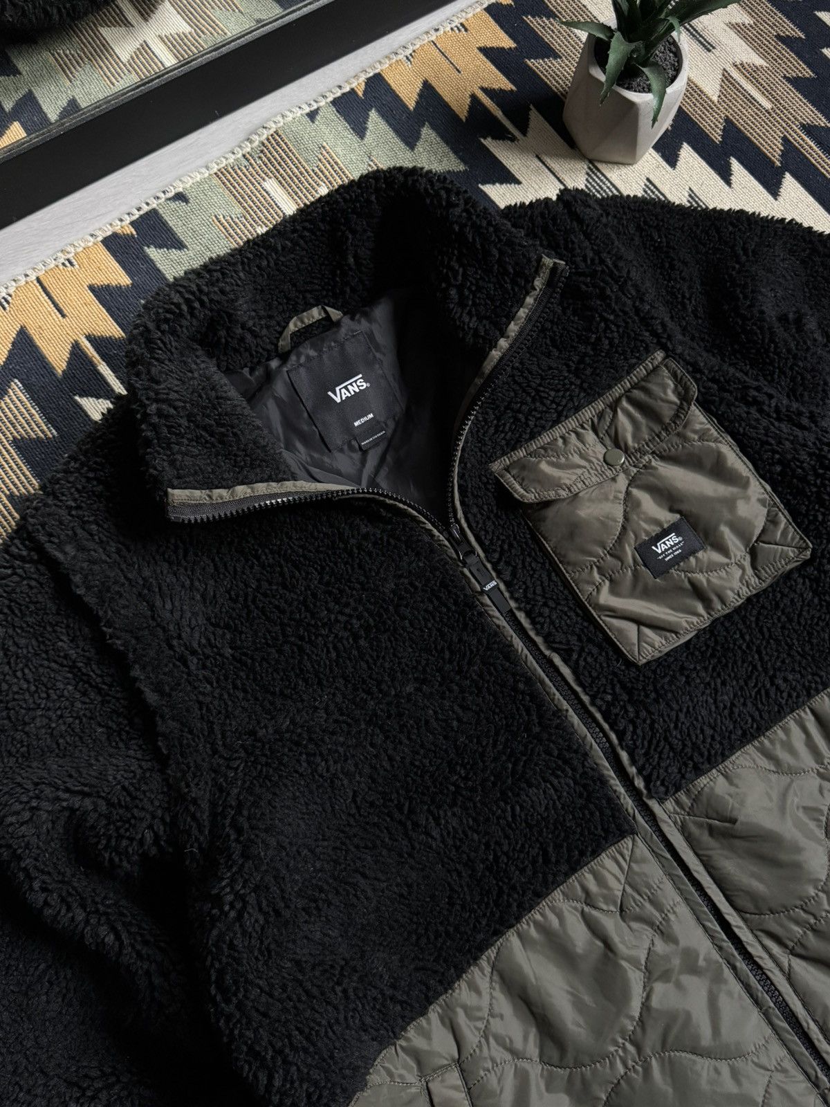 Vans Vans 2in1 Transformer Fleece Sherpa Vest Jacket Size US M / EU 48-50 / 2 - 5 Thumbnail