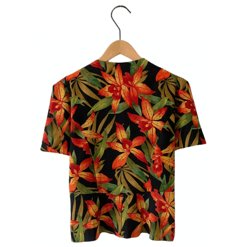 Vintage Vintage shirt with flowers / floral patterns - Henriette Size M / US 6-8 / IT 42-44 - 5 Thumbnail