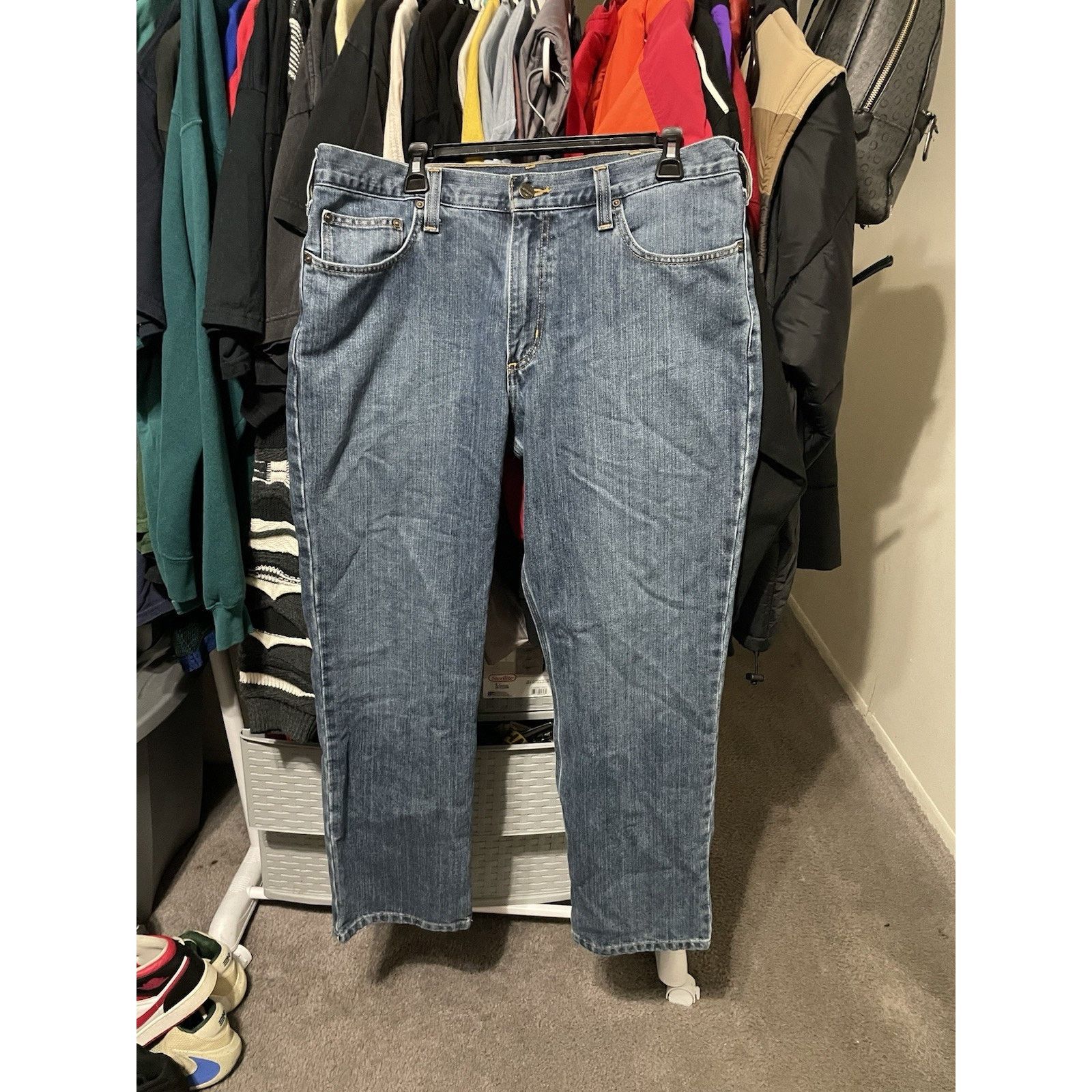 Carhartt Size 36x30- Carhartt Relaxed Fit Jeans Men’s Blue Denim Size US 36 / EU 52 - 1 Thumbnail