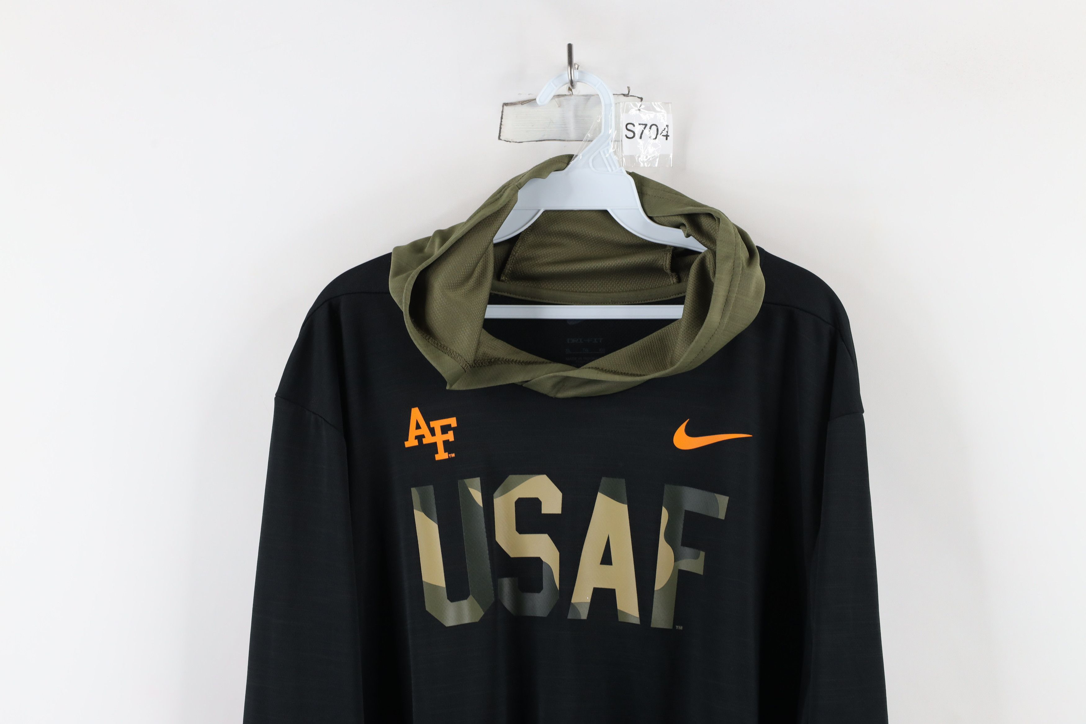 Nike × Vintage Nike Service United States Air Force Academy Hooded T-Shirt Size US XL / EU 56 / 4 - 2 Thumbnail