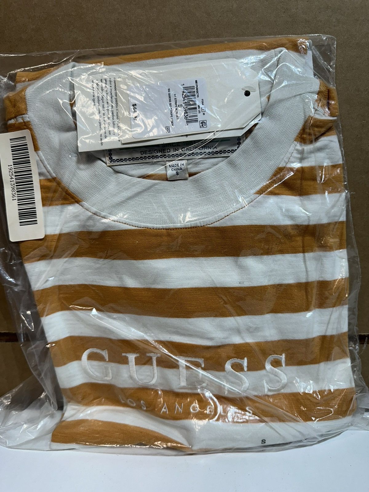 Guess Guess Stripe Tee Yellow White Size US S / EU 44-46 / 1 - 2 Thumbnail
