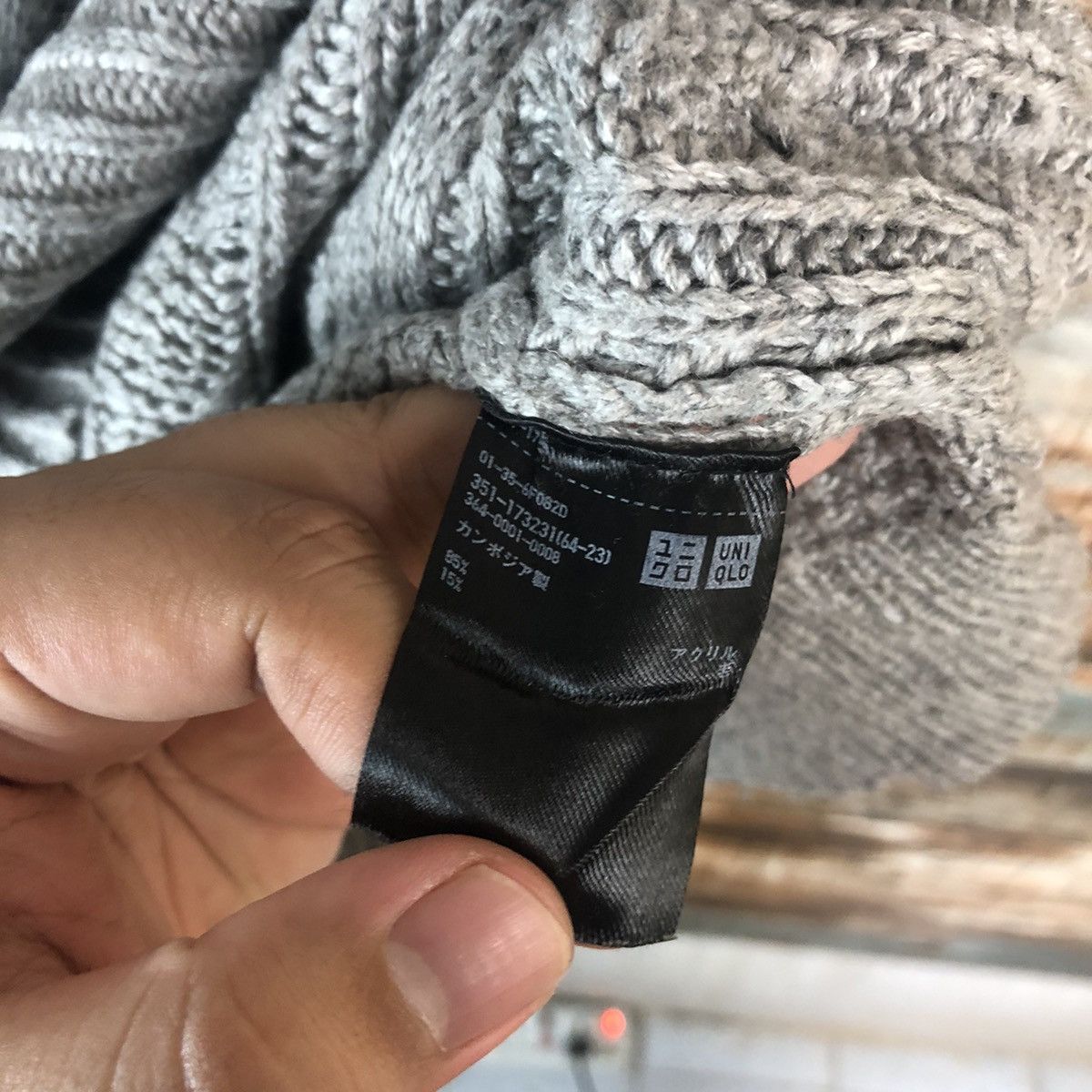 Homespun Knitwear × Uniqlo Uniqlo japan Grey cable Knitwear #A2014 Size US M / EU 48-50 / 2 - 11 Thumbnail