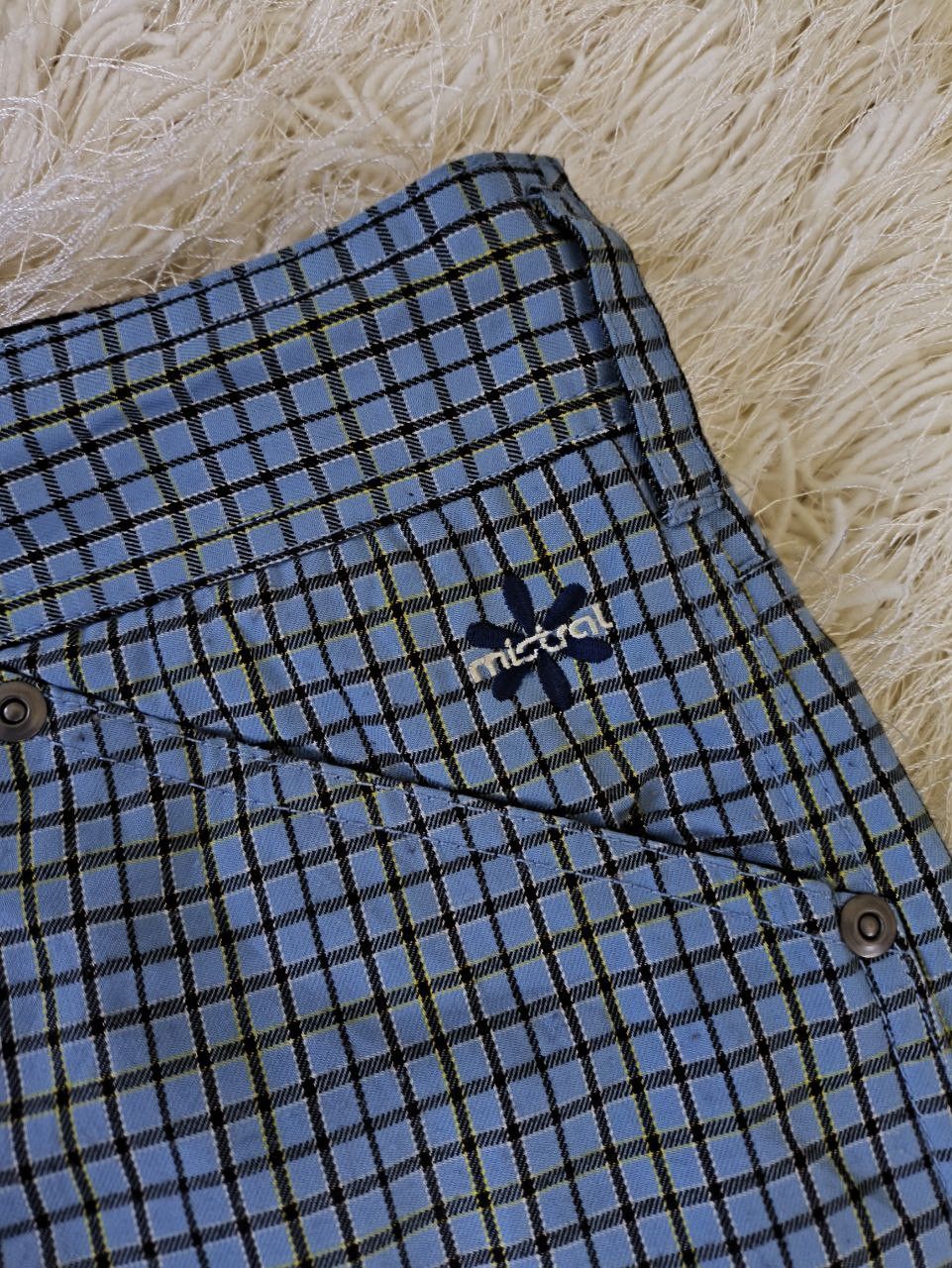 Gear for Sports MISTRAL Plaid Blue Waterproof Outdoor Ski Trousers Size 36" / US 14 / IT 50 - 6 Thumbnail