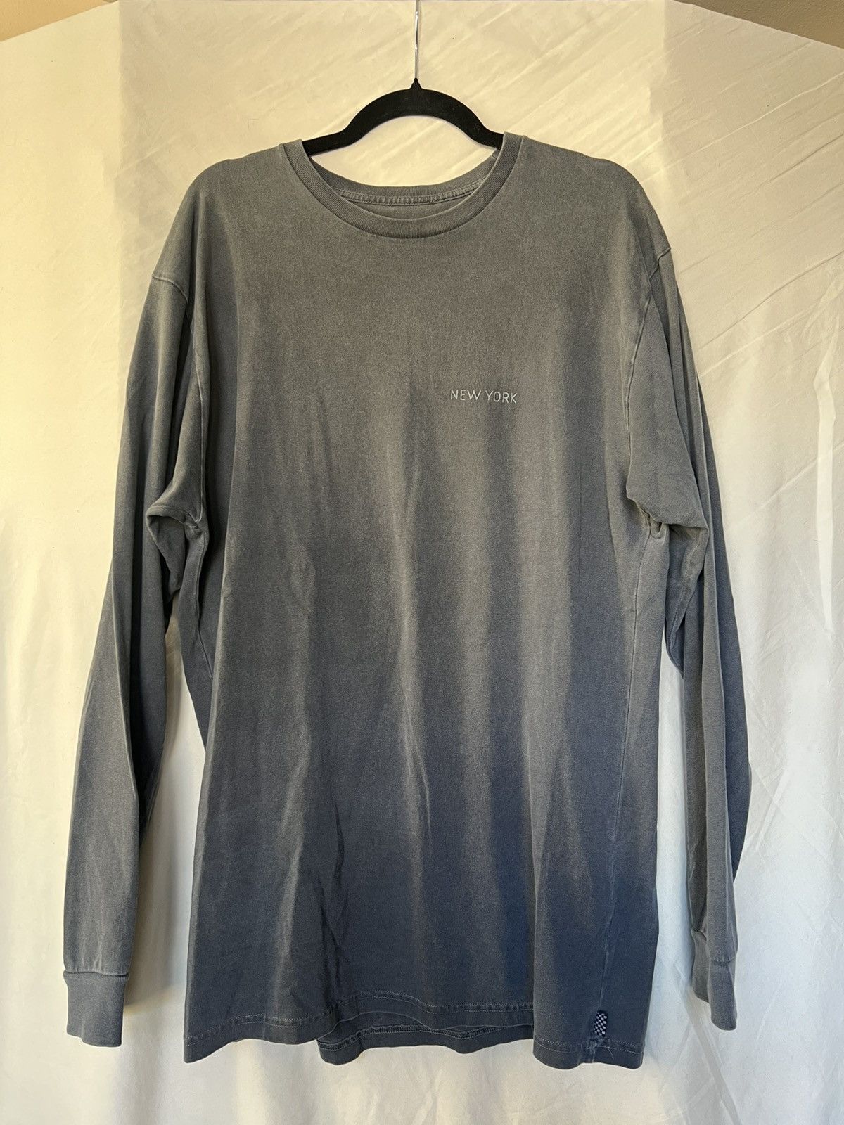 Vans Vans New York Vintage Washed Grey Long Sleeve T-shirt Size US L / EU 52-54 / 3 - 1 Thumbnail