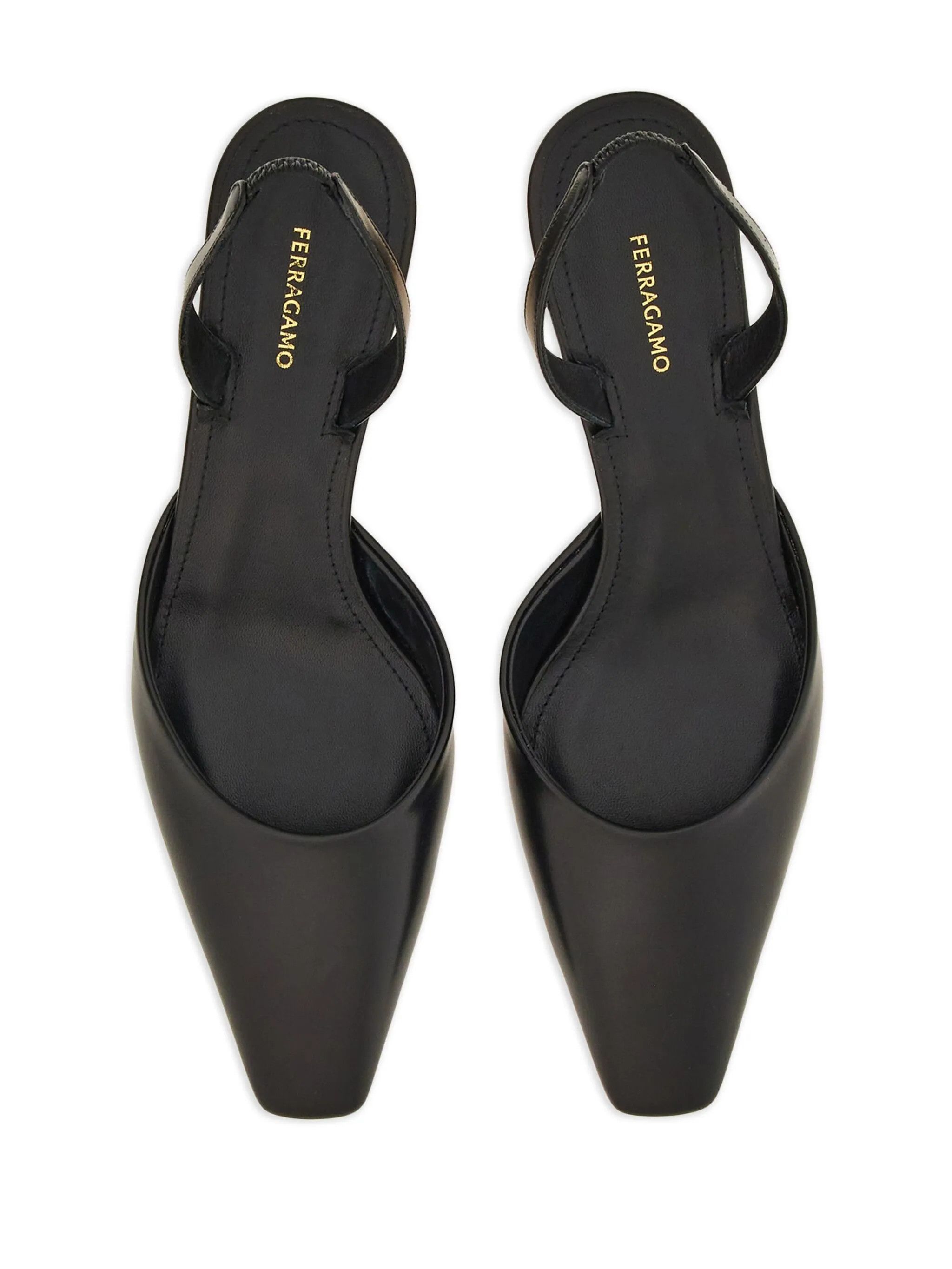 Salvatore Ferragamo o1s1rm0126 Cage-heel Slingback Pumps in Black Size US 6 / IT 36 - 4 Thumbnail
