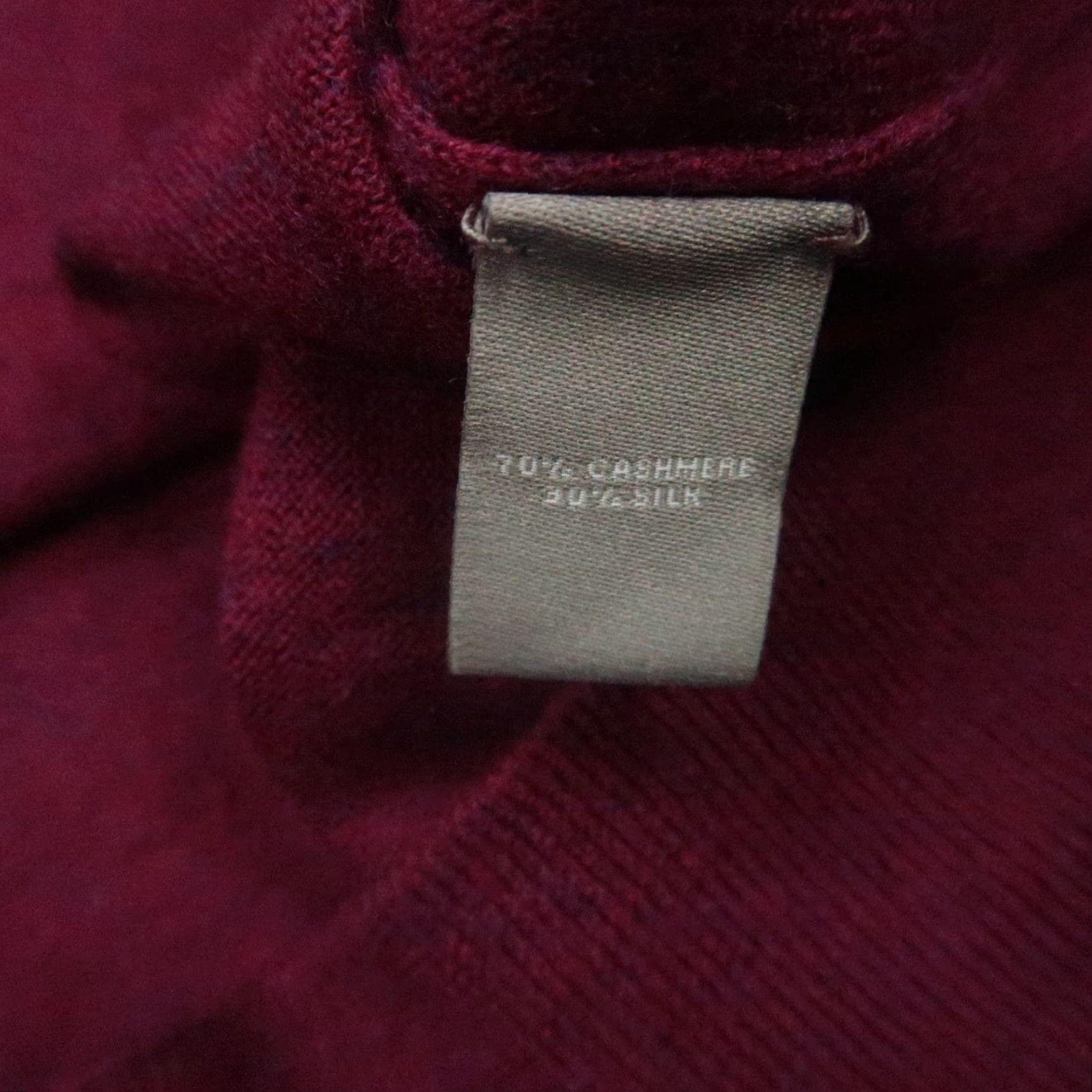 Neiman Marcus Neiman Marcus Sweater Mens Large Purple Silk Cashmere V-Neck Pullover Regular Fit Size US L / EU 52-54 / 3 - 4 Thumbnail