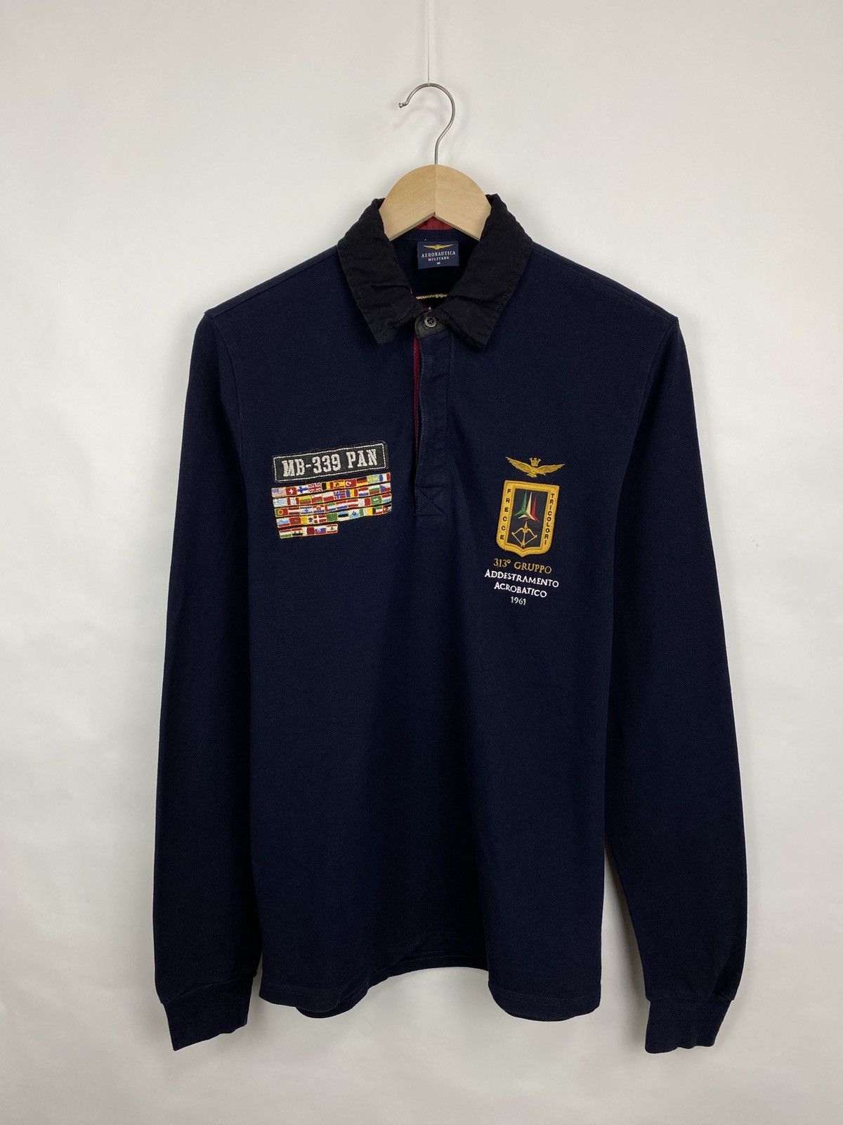 🇺🇸 Vintage Aeronautica Militare Aviation Long Sleeve Y2K