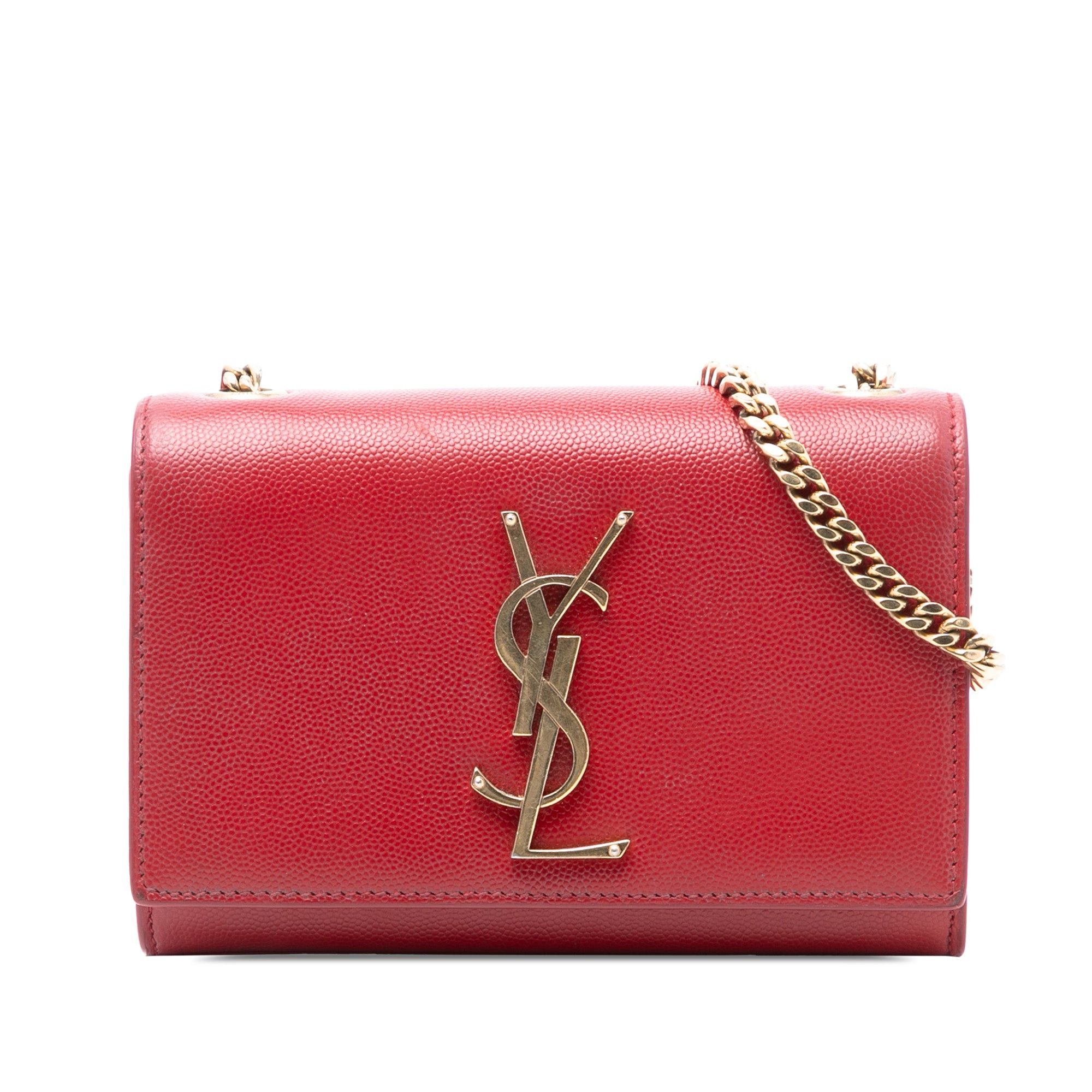 Saint Laurent Paris Small Leather Monogram Kate Crossbody Size ONE SIZE - 1 Thumbnail