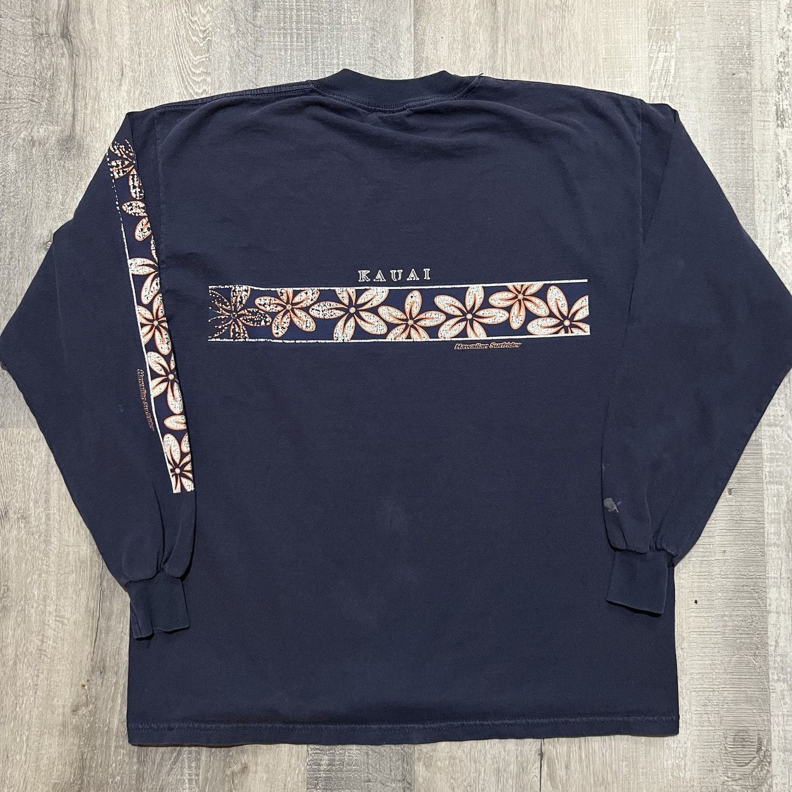 Gildan VTG Kauai Hawaiian Surfrider T Shirt Floral Surf T Shirt Size US L / EU 52-54 / 3 - 2 Thumbnail
