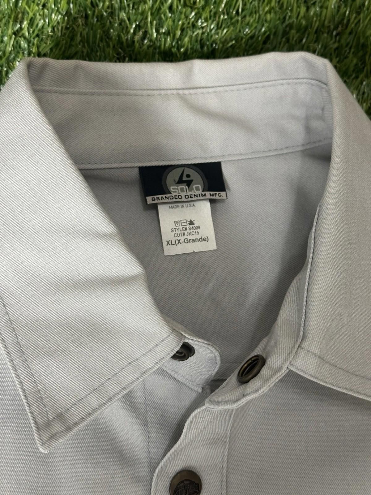 Salomon Solo Branded Denim SHIRT XL Size US XL / EU 56 / 4 - 4 Thumbnail