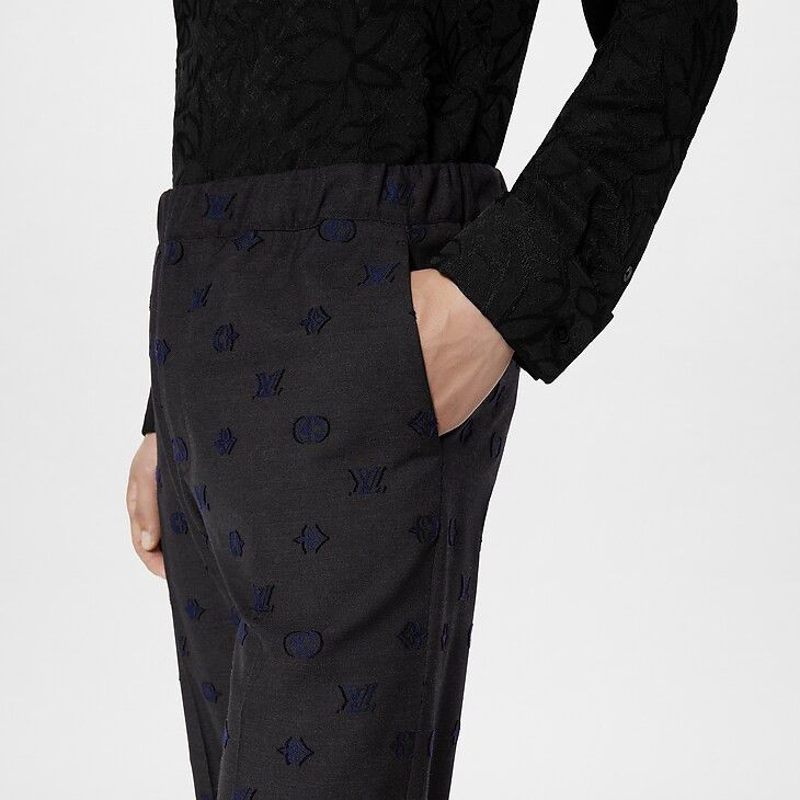 Louis Vuitton Wool Blend Drawstring Trousers Size 50R - 4 Thumbnail