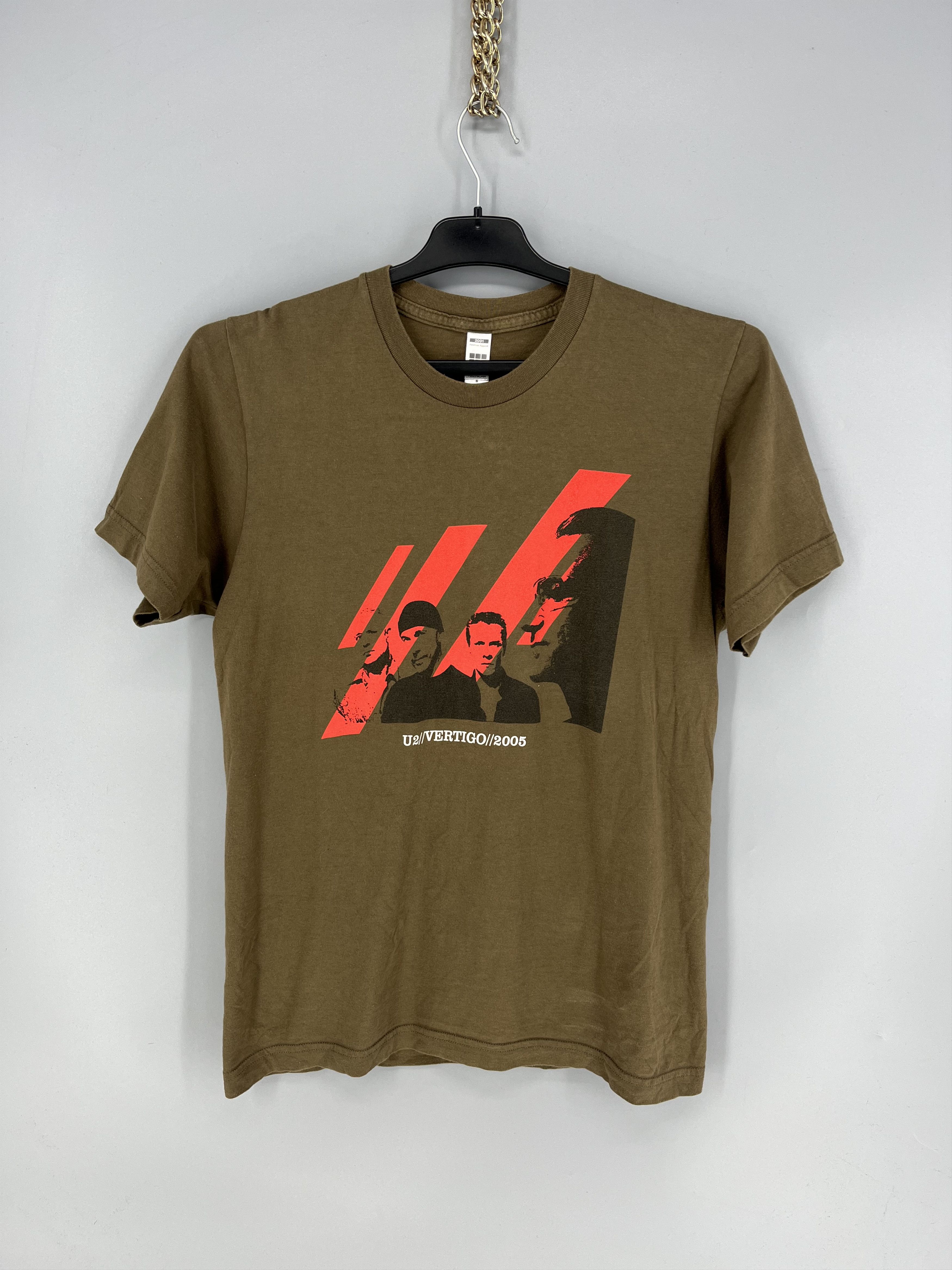 Vintage U2 Vertigo Tour 2005 Concert Band Size S T-shirt Green Retro Size US S / EU 44-46 / 1 - 1 Thumbnail