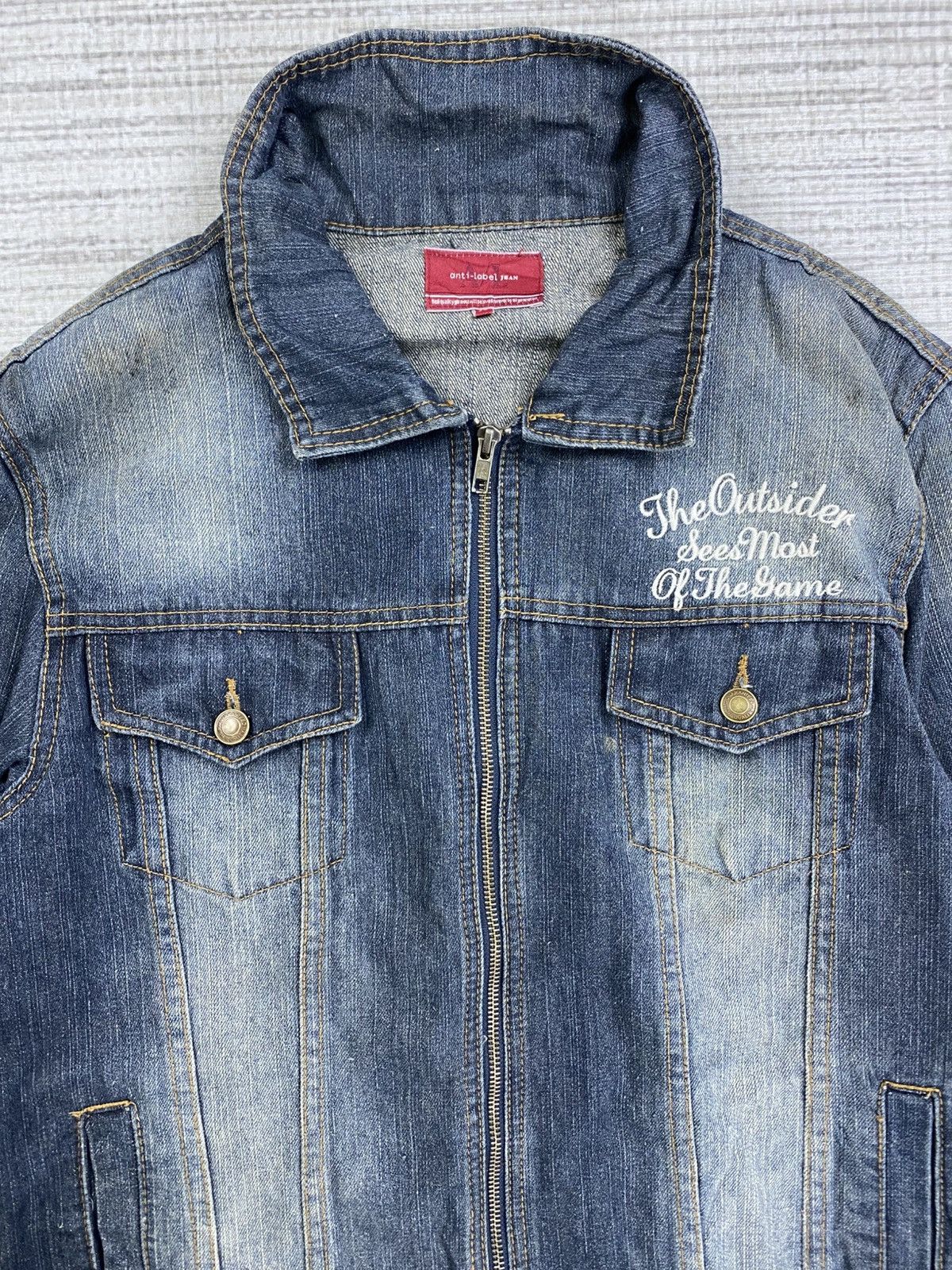Hysteric Glamour × Japanese Brand × Vintage Vintage Anti Label Acid Wash Trucker Jacket Denim Size US M / EU 48-50 / 2 - 5 Thumbnail