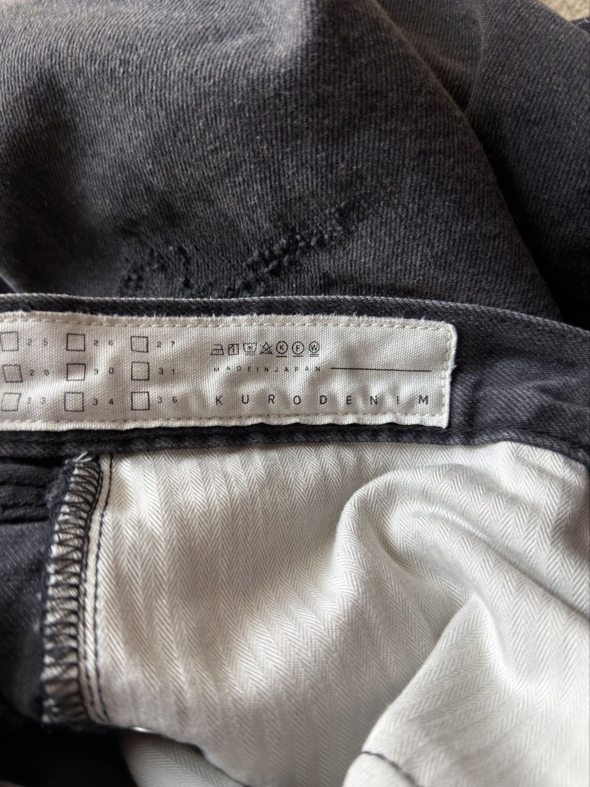 KURO KURO Crossed Black Jeans size 32 Size US 32 / EU 48 - 6 Thumbnail