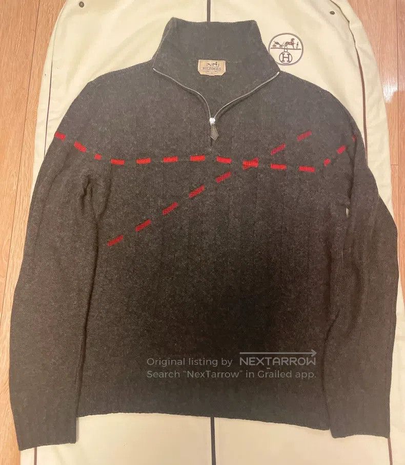 Hermes Hermes Knitted cashmere sweater Size US M / EU 48-50 / 2 - 3 Thumbnail